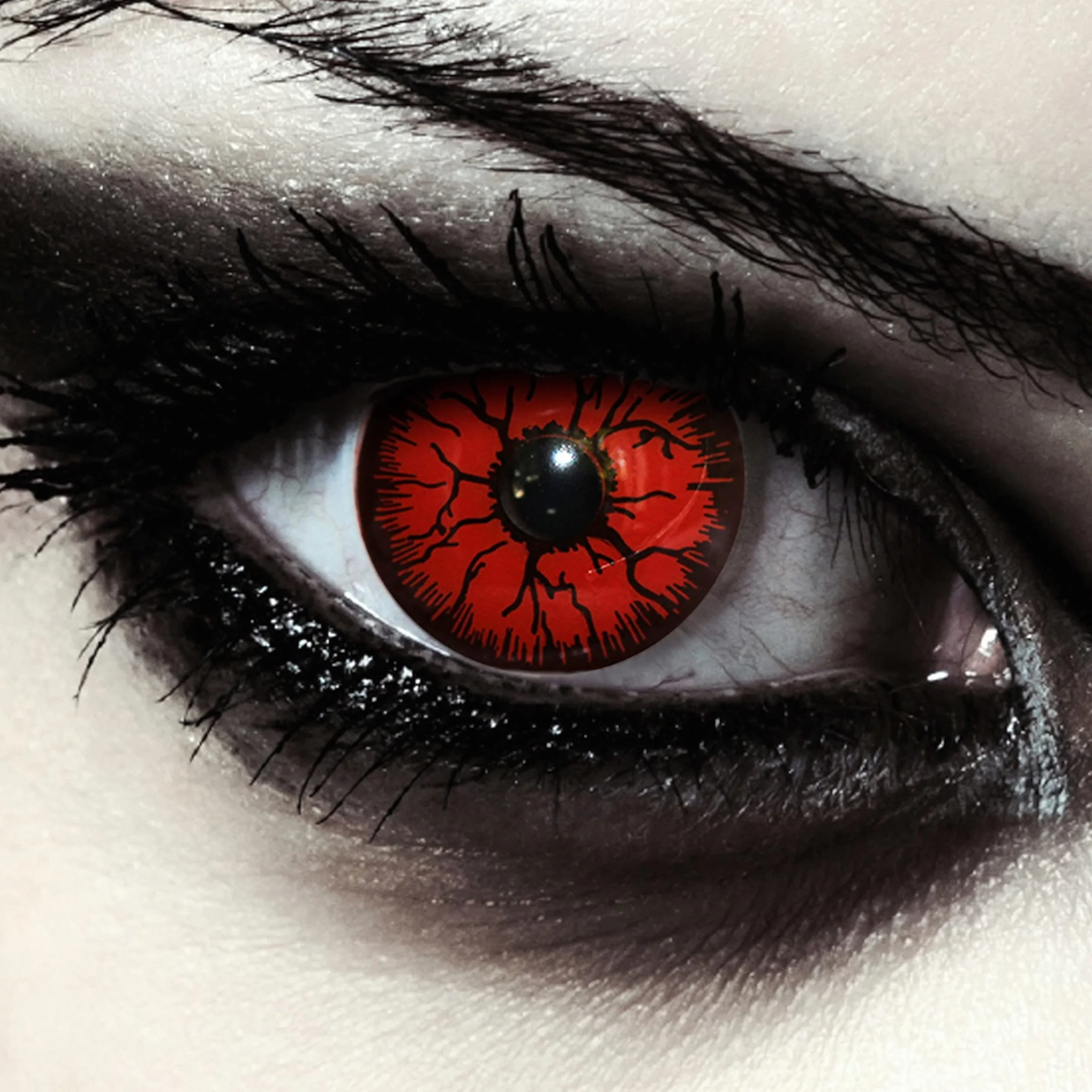 Lentillas diarias rojas Halloween vampiro disfraz 1 par sin graduación 14.00