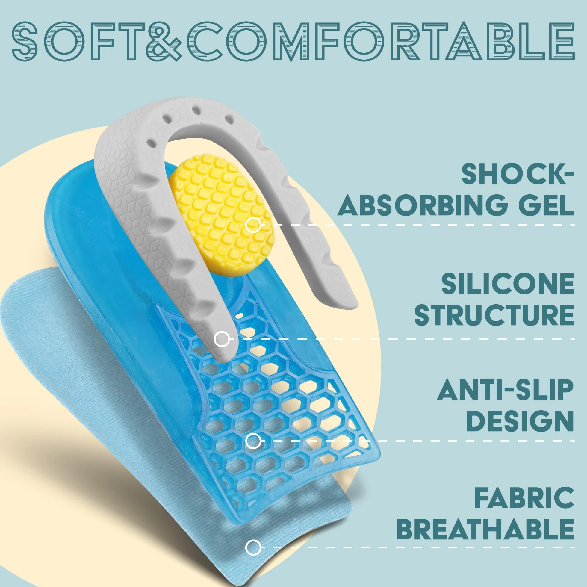 Sulpo Plantillas Talon Para Espolon Calcaneo Diferencia Longitud Piernas Cuña Eva Soporte Ortopédico 1 cm 1 par