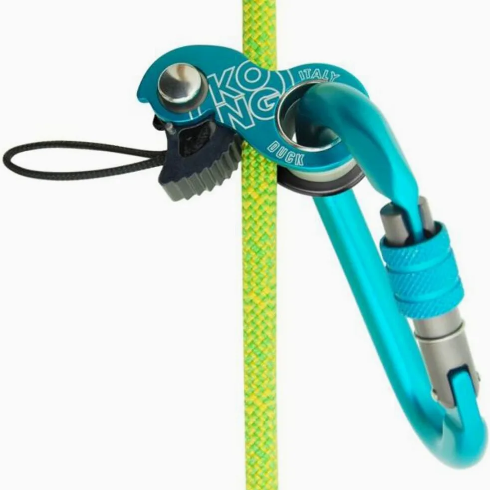 Kong. Duck. Bloqueador ultracompacto, Ideal para Escalada, montañismo, espeleología y Socorro en Cuerda. para Cuerdas de 8-13 mm. Fabricado en Italia. Certificaciones: EN 567 y UIAA 126. Peso: 70 | ascendentes de escalada