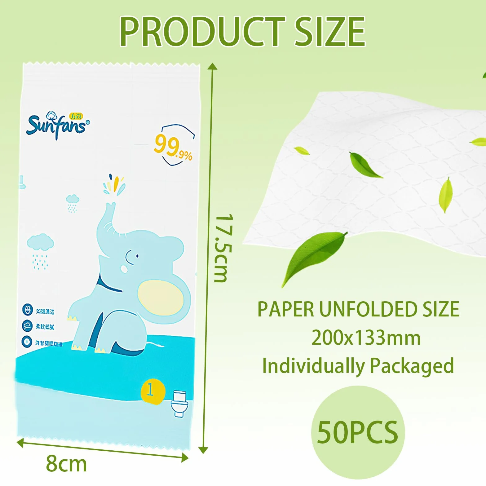 Toallitas Húmedas Water Wipes 50 Piezas Lingettes Douces Non Irritantes Peau