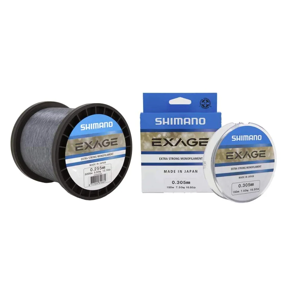 SHIMANO Hilos de Pesca Exage Monofilament 5000 m 0.355 mm 5000 m Nylon Spinning Surfcasting Carpfishing