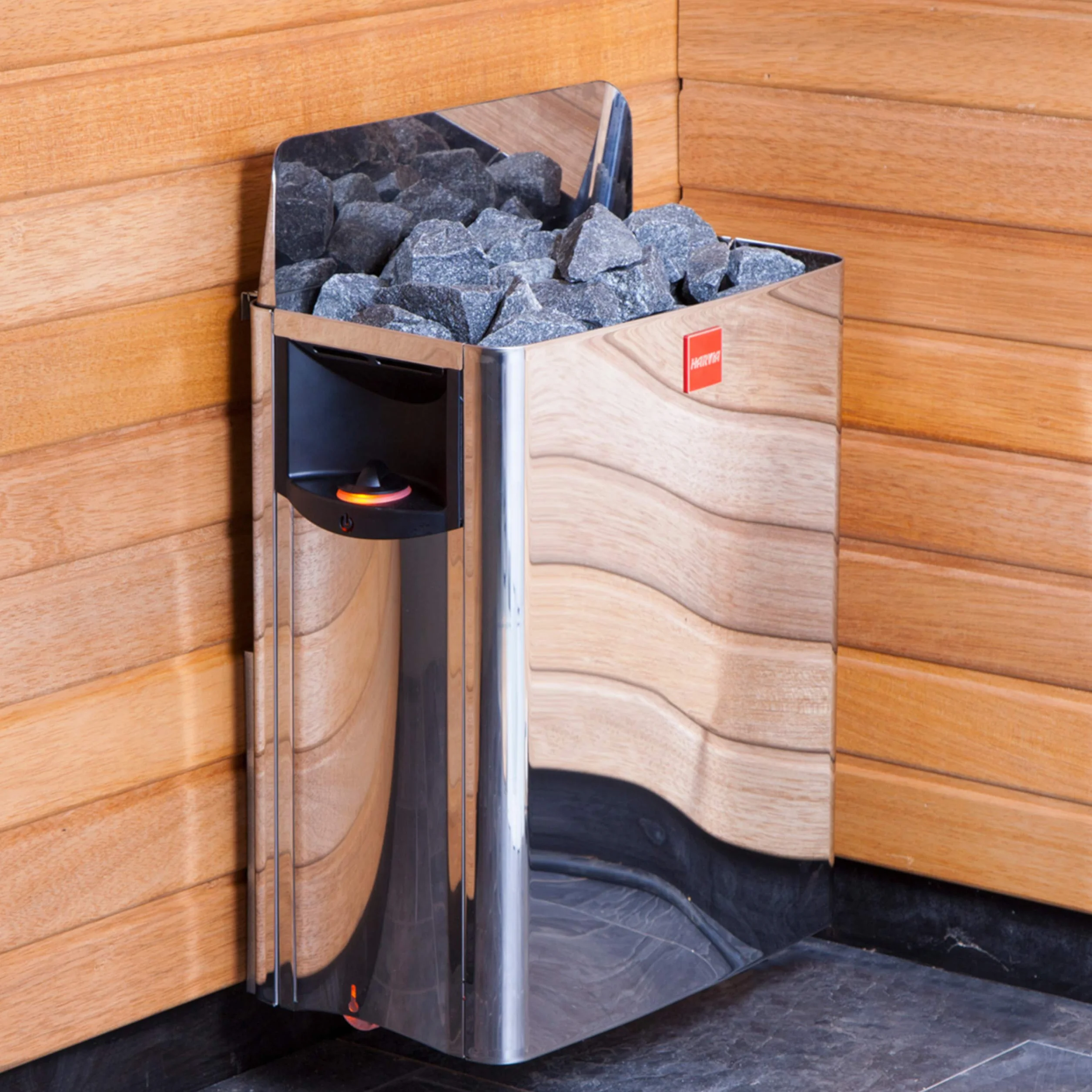 HARVIA The Wall SW45 Estufa eléctrica sauna 4,5 kW trifásico acero inoxidable