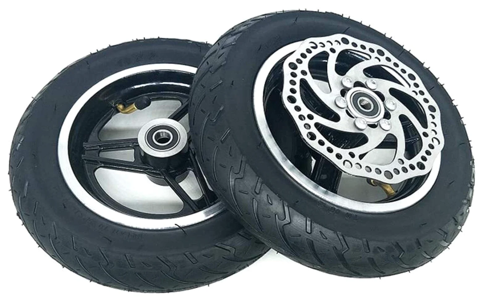 Neumáticos para Patinete eléctrico, neumáticos de 10 Pulgadas (10 x 2,50), a Prueba de explosiones, de Caucho Macizo, sin Mantenimiento, Resistentes a pinchazos, Aptos para Accesorios de Patinete e