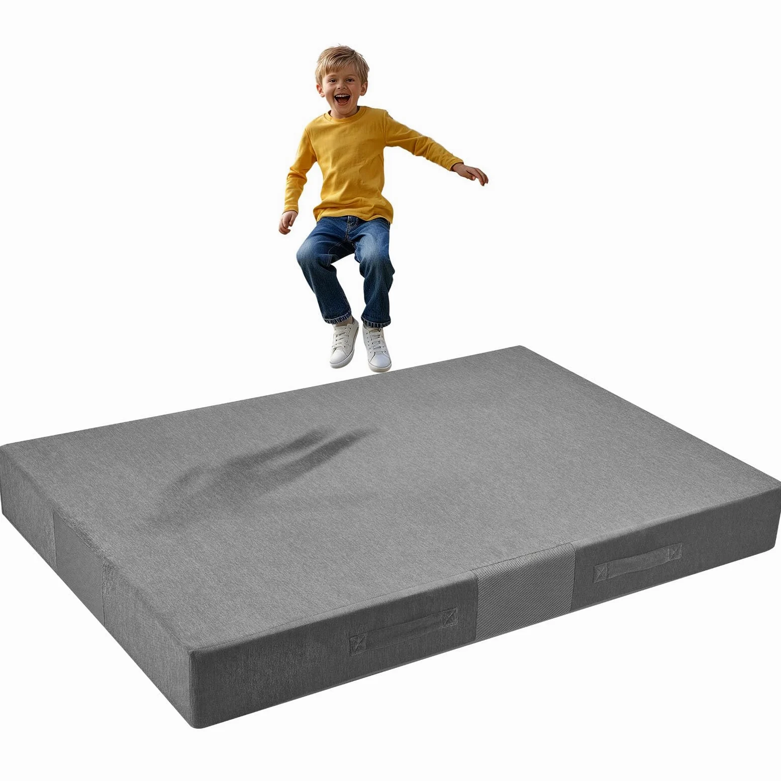 VEVOR Almohadilla de Choque para Niños 1800 x 1210 mm, Crash Pad Sensorial Infantil Impermeable, Antideslizante con Espuma de Alta Densidad, Funda Lavable, para Gimnasia Interior, Sala de Estar, Bebé