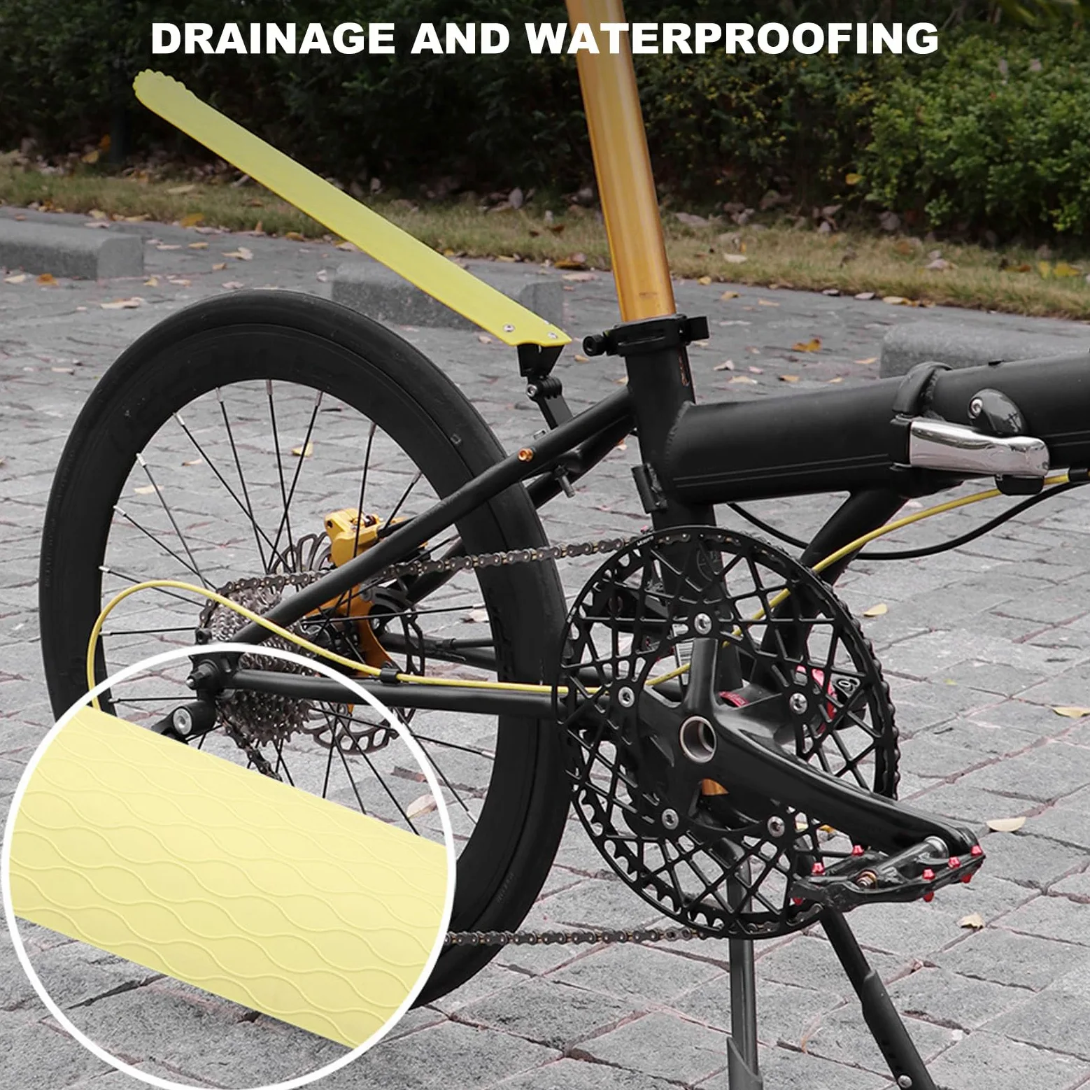 Guardabarros universal para bicicleta, desmontable, duradero, plástico, salpicaduras, accesorios de viaje, durabilidad