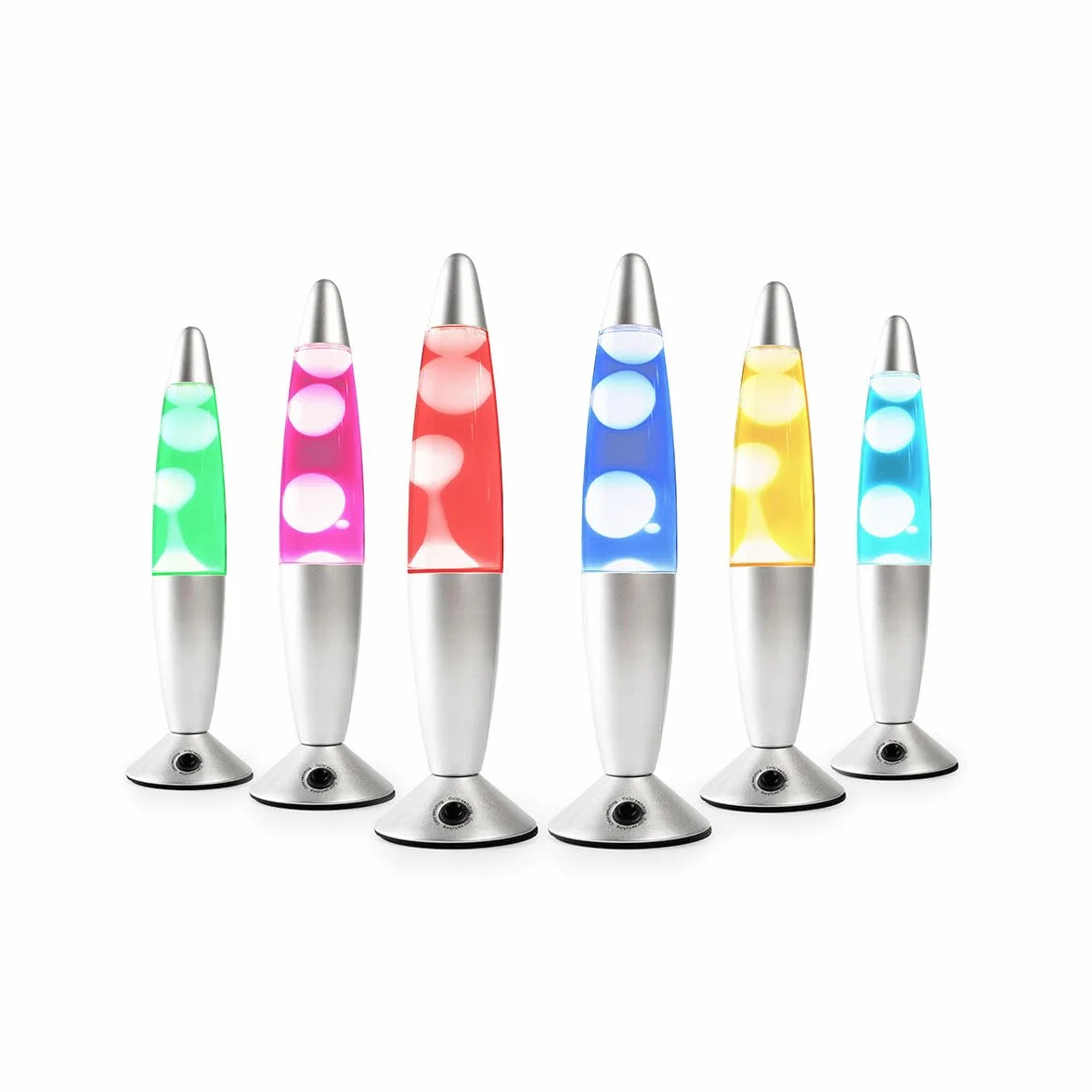 InnovaGoods® Lampara de Lava 25 W, Lámpara de Lava Relajante, 7 colores LED RGB, 3 LED RGB 1,5 W