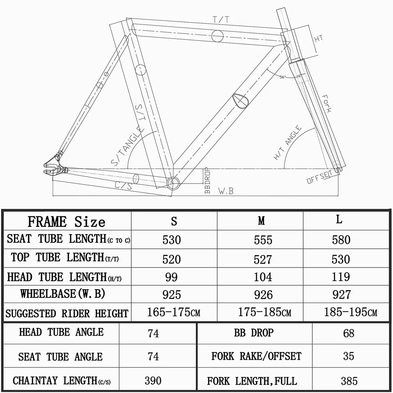 700C Cuadro De Bici De Piñón Fijo Con Horquilla De Carbono 53/55/57cm | Freno De V Y Liberación Rápida 100/120mm, Marco De Bicicleta De Pista De Carreras De Aluminio