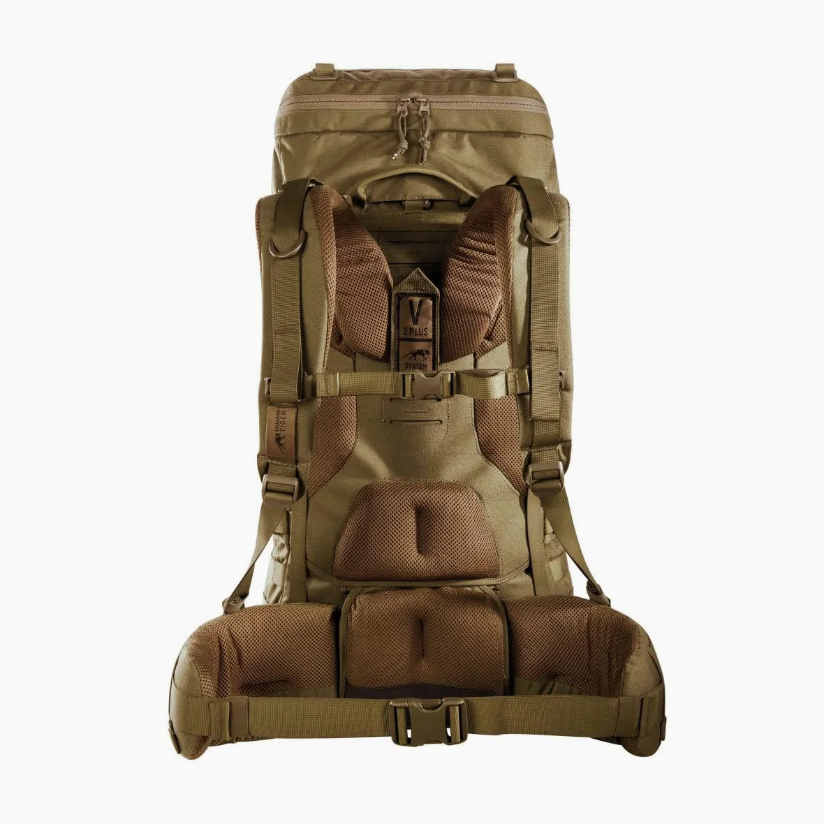 Tasmanian Tiger TT Base Pack 52 Mochilas modulares extensibles de 52 L a 65 L de volumen, mochila de trekking con sistema Molle y cinturón de cadera desmontable