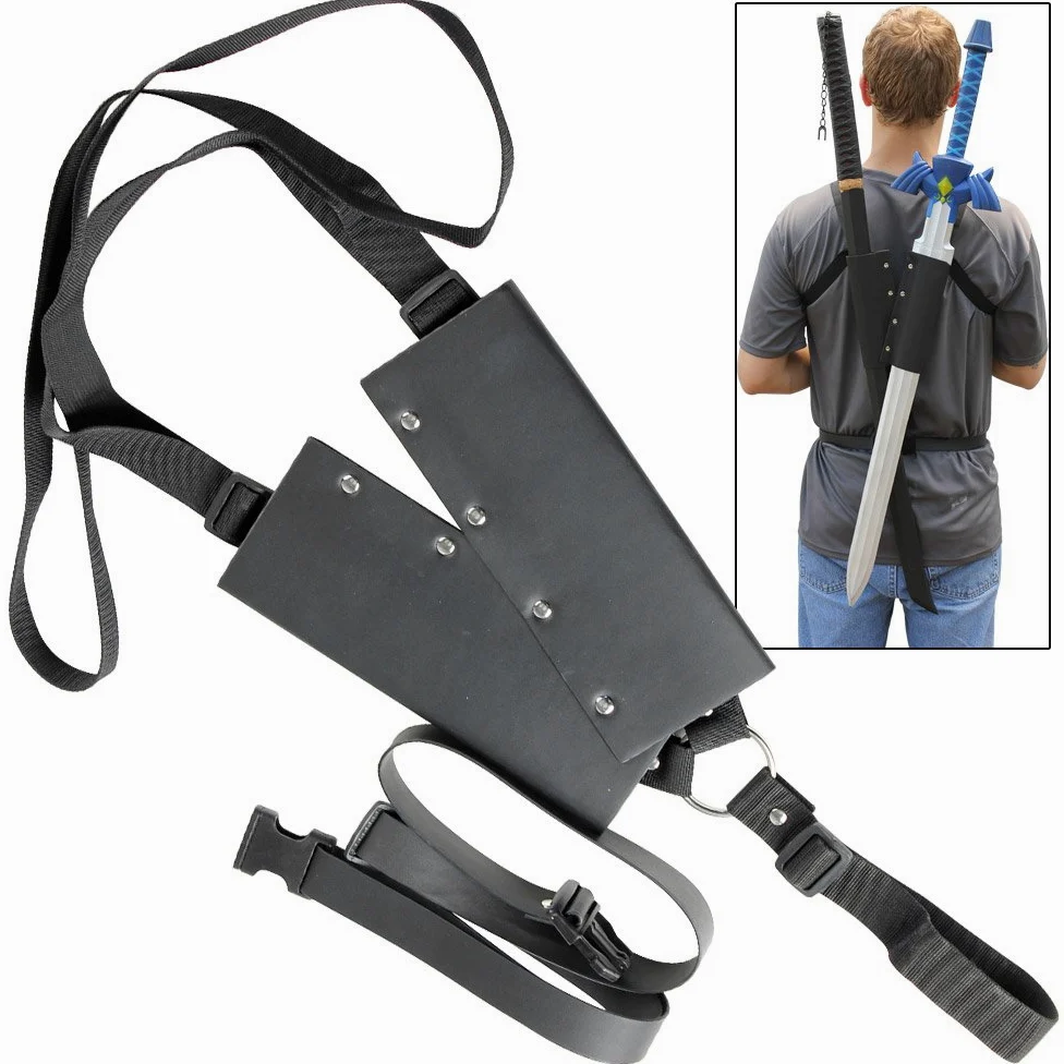 Armory Replicas Funda universal para espada de guerrero rayo doble, bolsa de transporte para espada, correa trasera para disfraz de anime Ninja Hero Cosplay