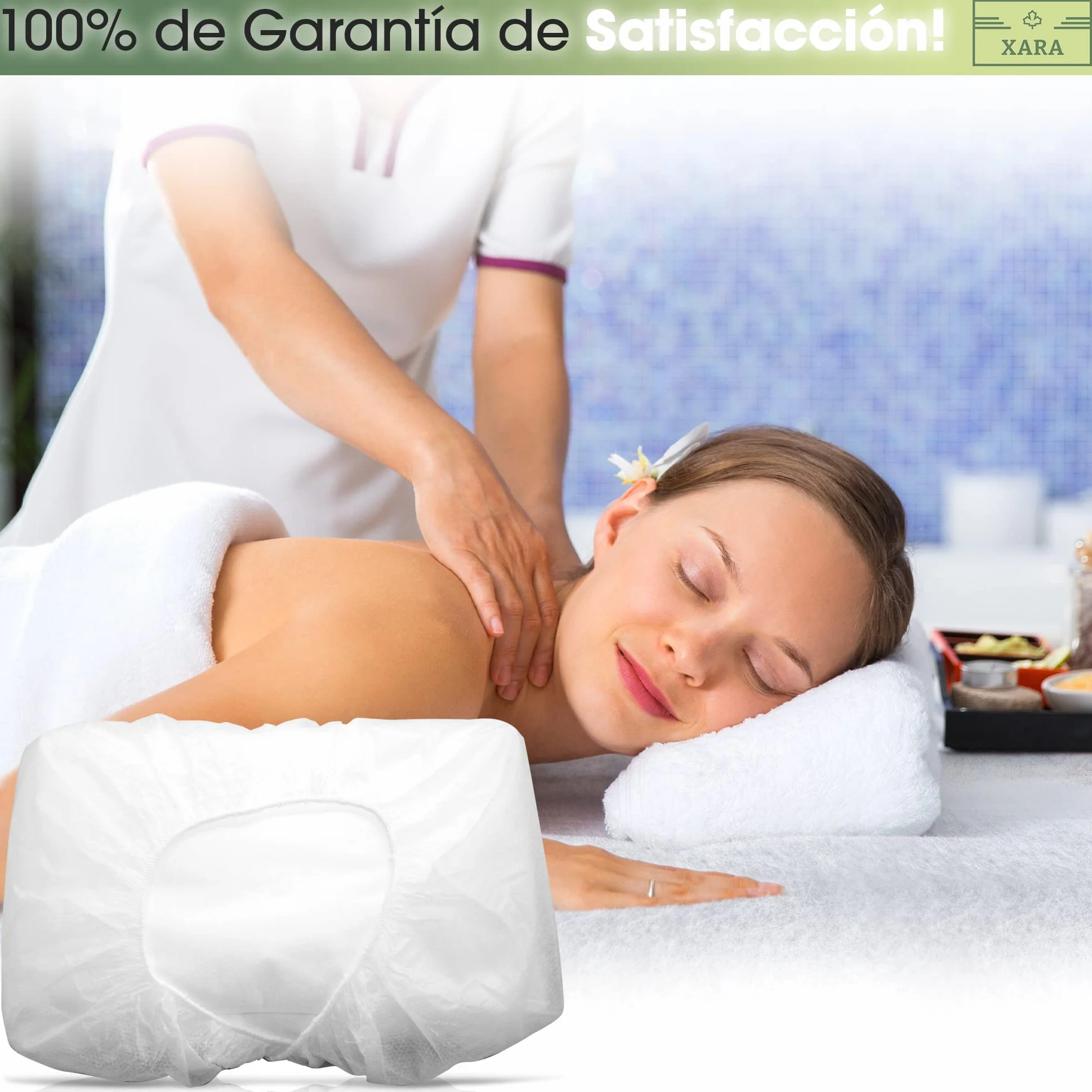 XARA Sabanas Camilla Ajustables TNT Desechables 95x220cm 20gr Pack 10 Reciclables Repele Líquidos