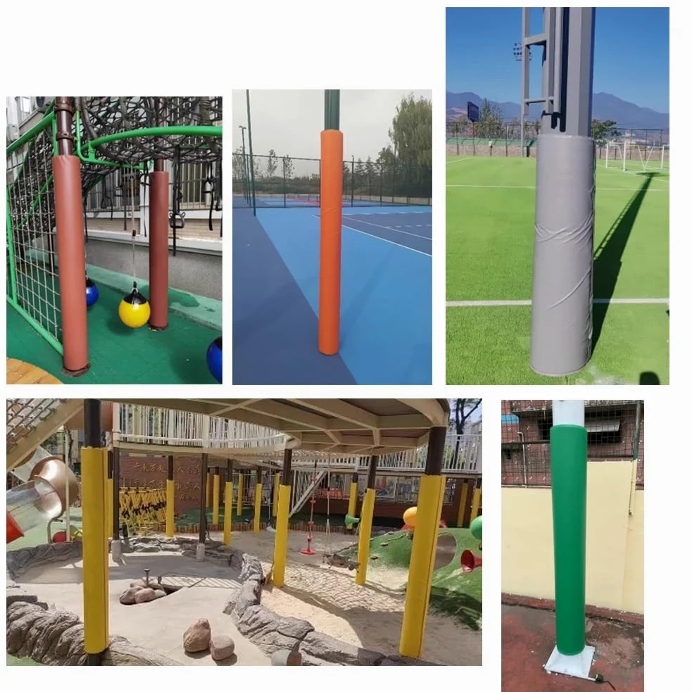 Acolchado para bastón de baloncesto al aire libre, resistente a la intemperie, resistente a los impactos para seguridad en el parque infantil