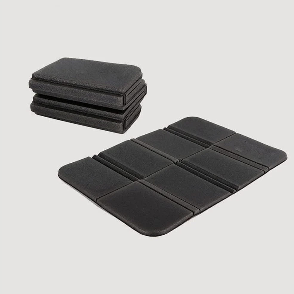 Colchoneta para Acampar en la Playa Plegable Portátil Pequeñas colchonetas de Picnic Cojín a Prueba Cojín Plegable XPE para Exteriores (Color : Black)
