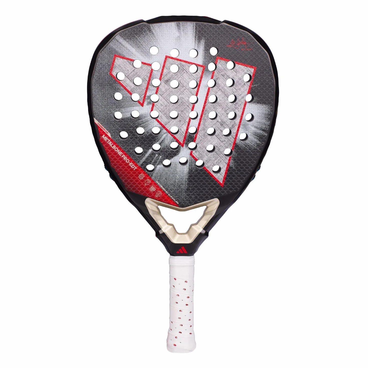 Pala de Padel adidas Metalbone Pro EDT 2026 Ale Galán, Forma Diamante, Goma eva Soft Performance, Fibra Carbon aluminized 16k