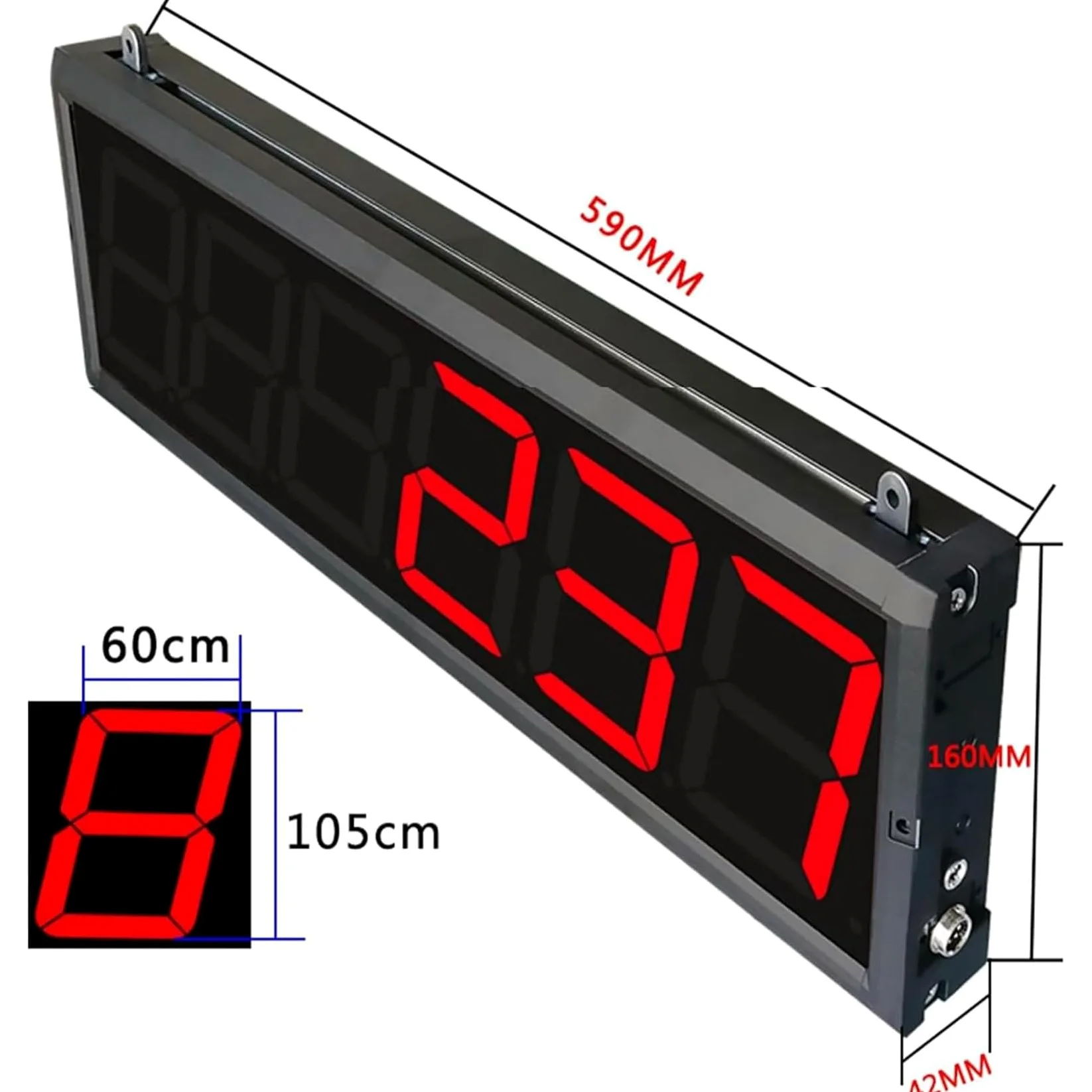 Contador digital con pantalla LED, pantalla de 6 dígitos para cinta transportadora, línea de producción, seguimiento de visitantes de personas