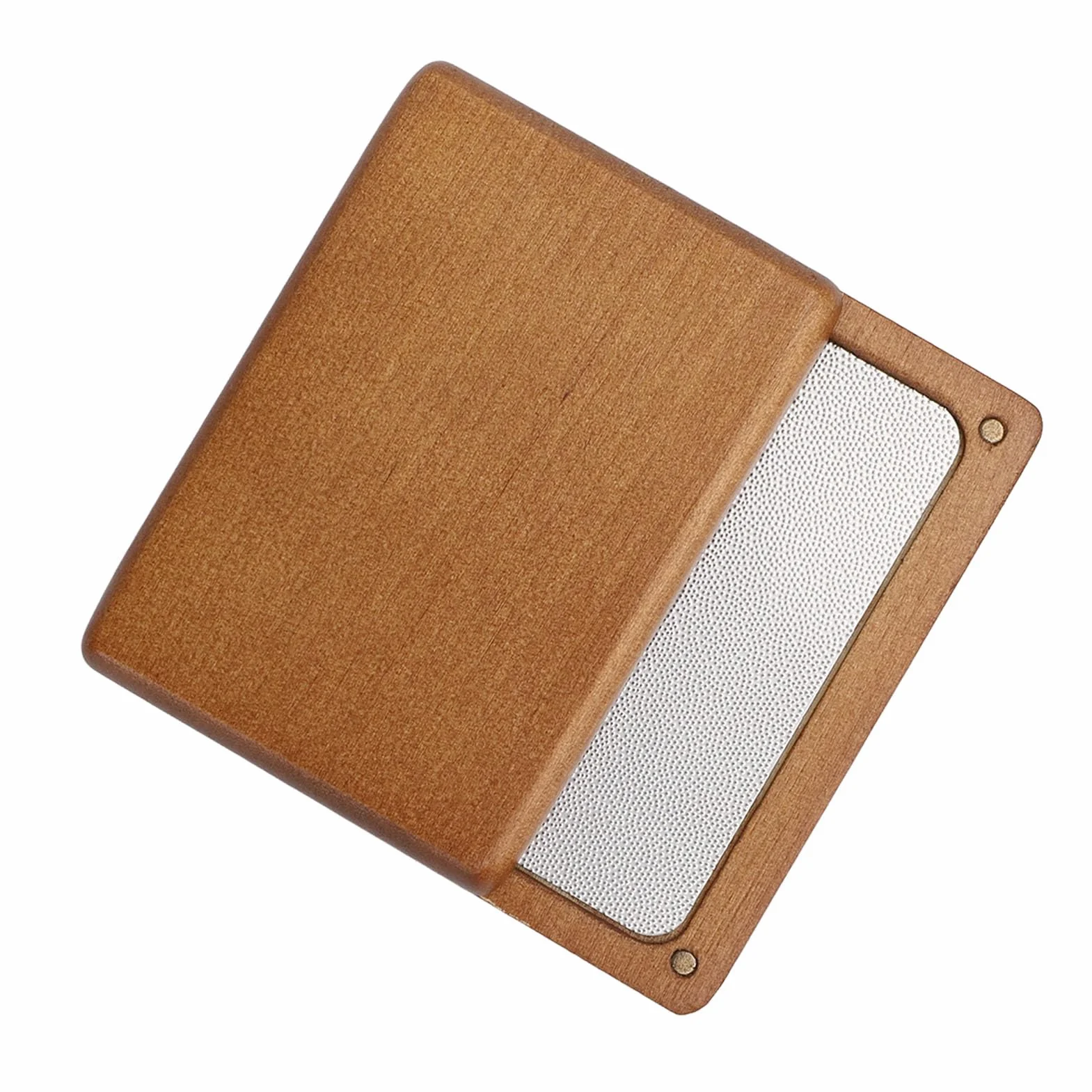 RiToEasysports Lijadora de Punta para Taco de Billar, Cuchillas de Lijado Profesionales de Acero Inoxidable con Carcasa de Madera para Accesorios de Taco de Billar y Equipo de Palo