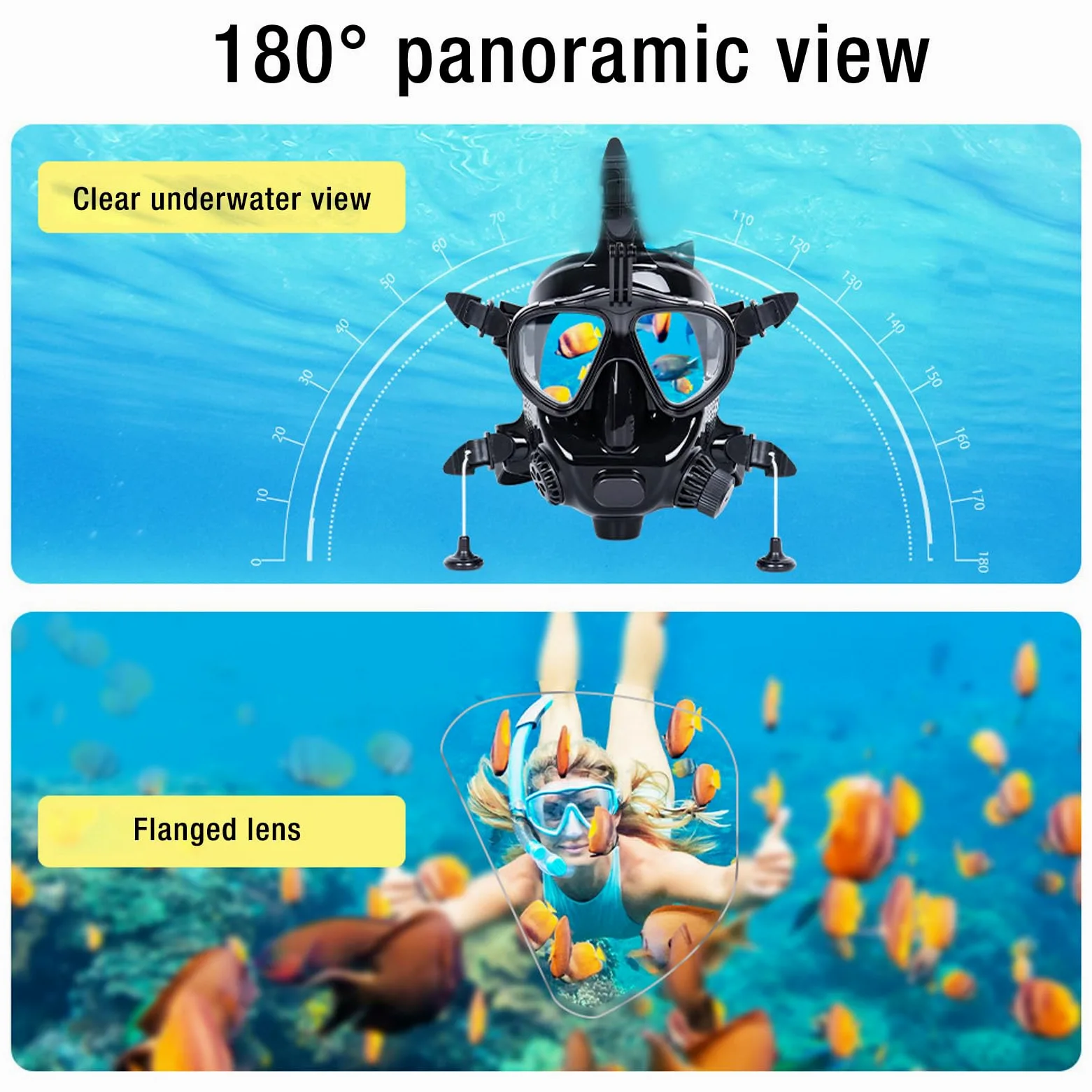 Jectse Equipo de Buceo con Tanque de Buceo, Mini Tanque de Buceo de 1 L con Máscara de Buceo de Cara Completa, de Buceo Portátil con Cilindro de Oxígeno de Buceo Pequeño con Soporte