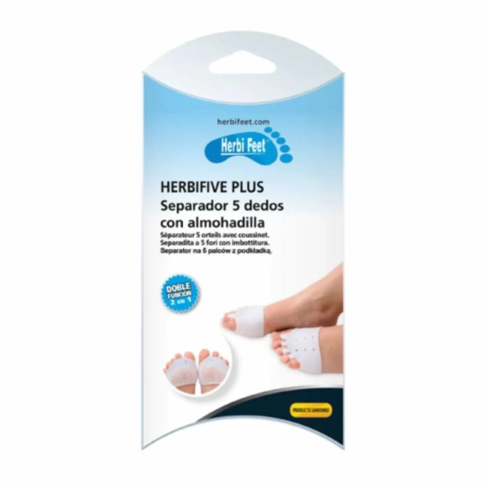 Separador Cinco Dedos del Pie con Almohadilla Metatarsal Corrector Juanetes Dedos Martillo