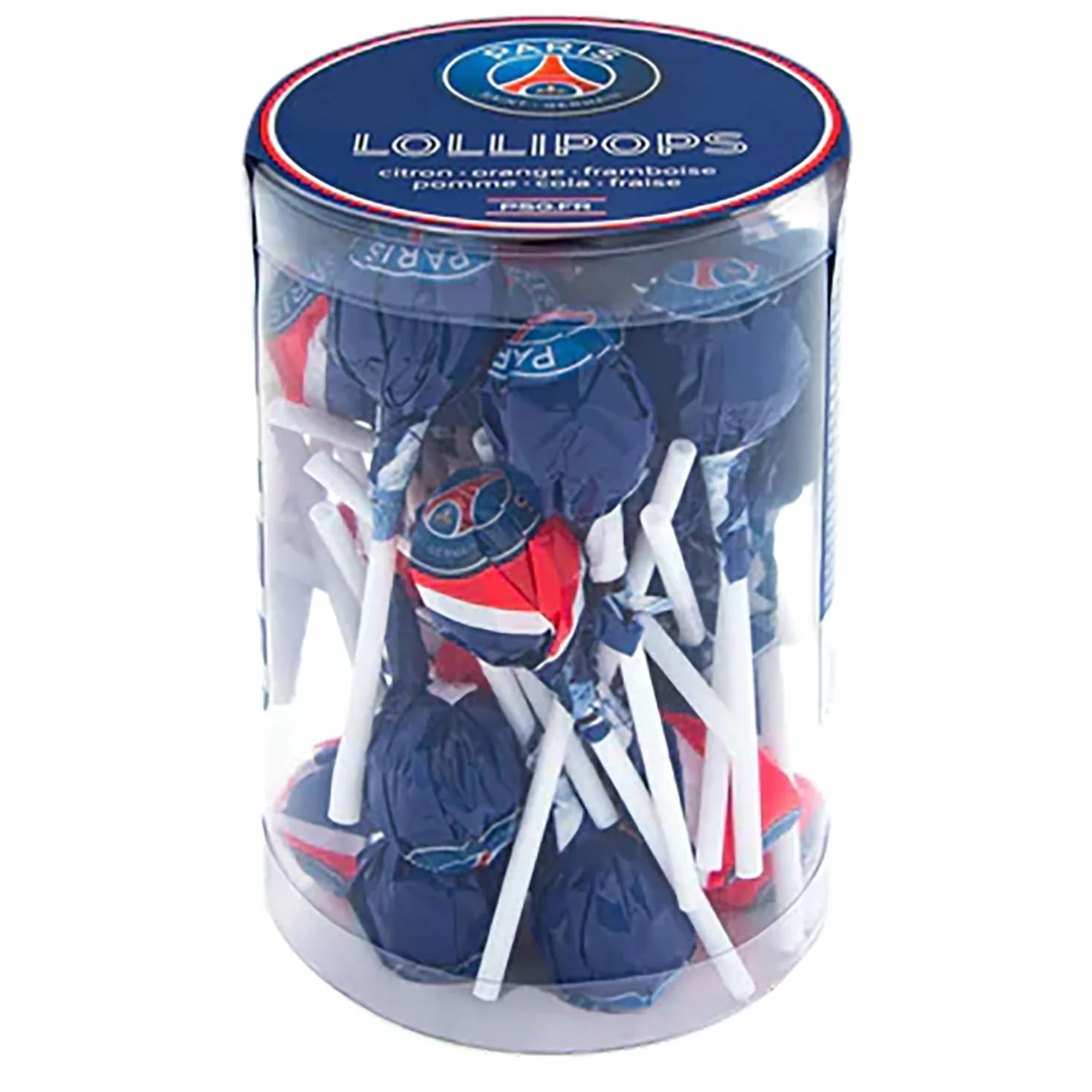2 cajas de 15 chupetes PSG – Colección oficial Paris Saint Germain