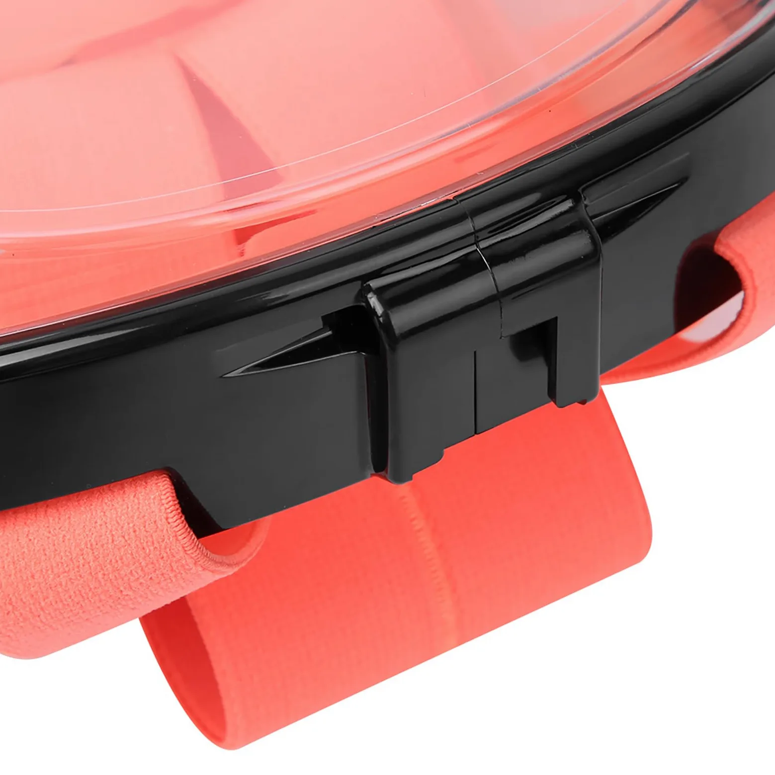 Máscara Facial de Buceo, máscara de Snorkel de Silicona, Protector Facial antivaho con Tubo de respiración para Snorkel, Negro Naranja