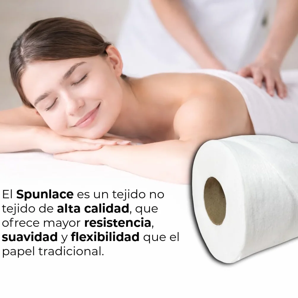 Papel Camilla Spunlace 60 cm x 40 m Rollo Masaje Tejido no Tejido
