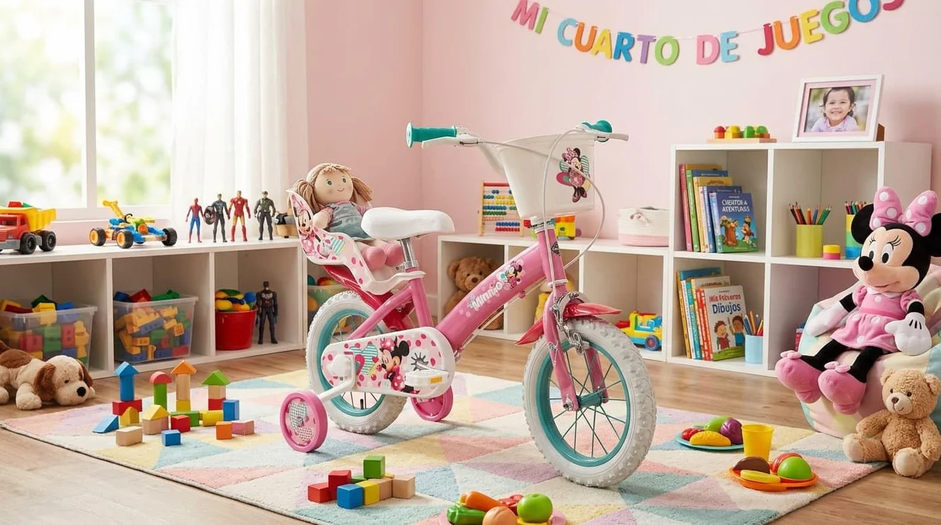 TOIMSA Bicicleta 12" Minnie Huffy (3/5 años), Multicolor