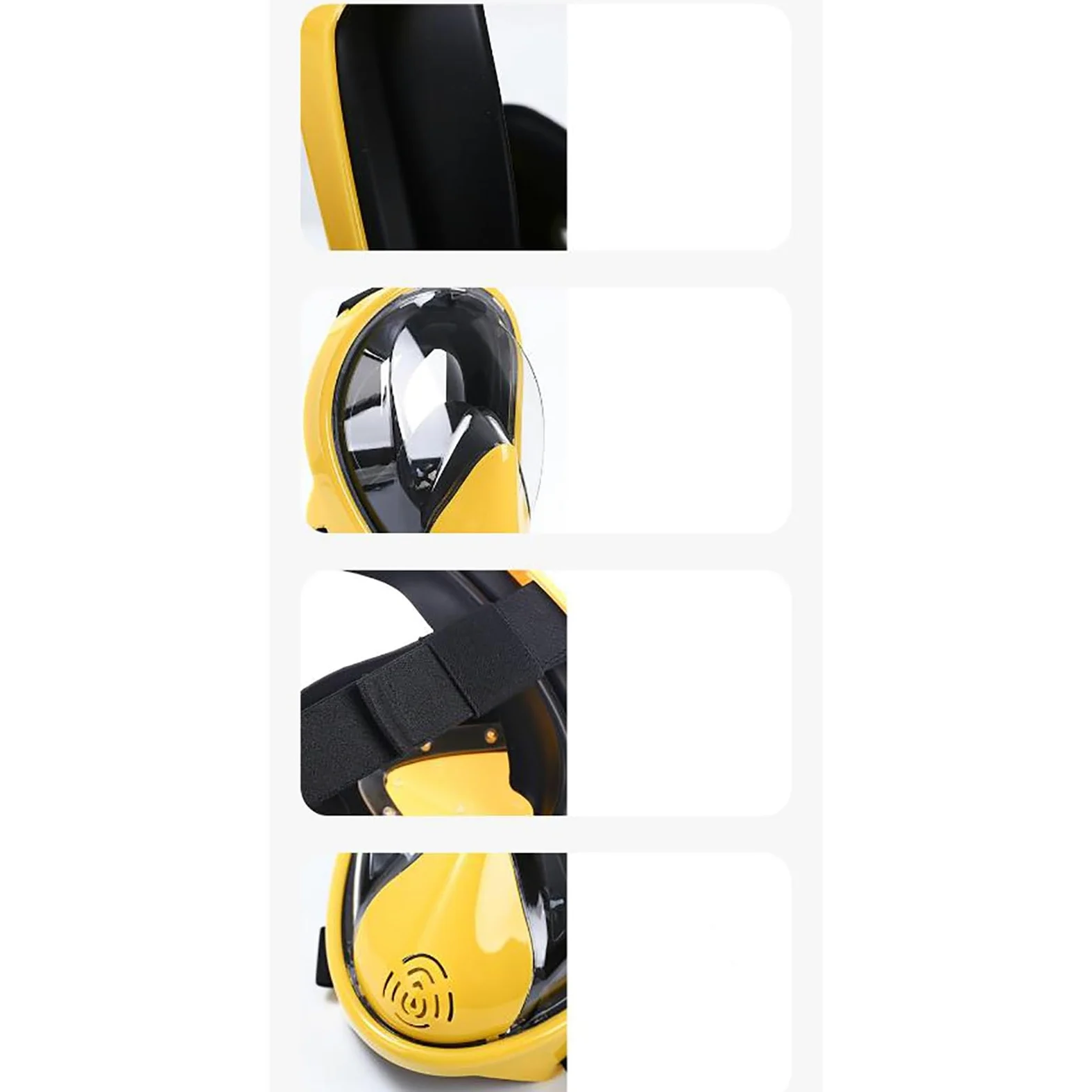 Máscaras de Buceo Máscara de Buceo Silicona for bucear, Gafas Completamente secas integradas para Uso Diario