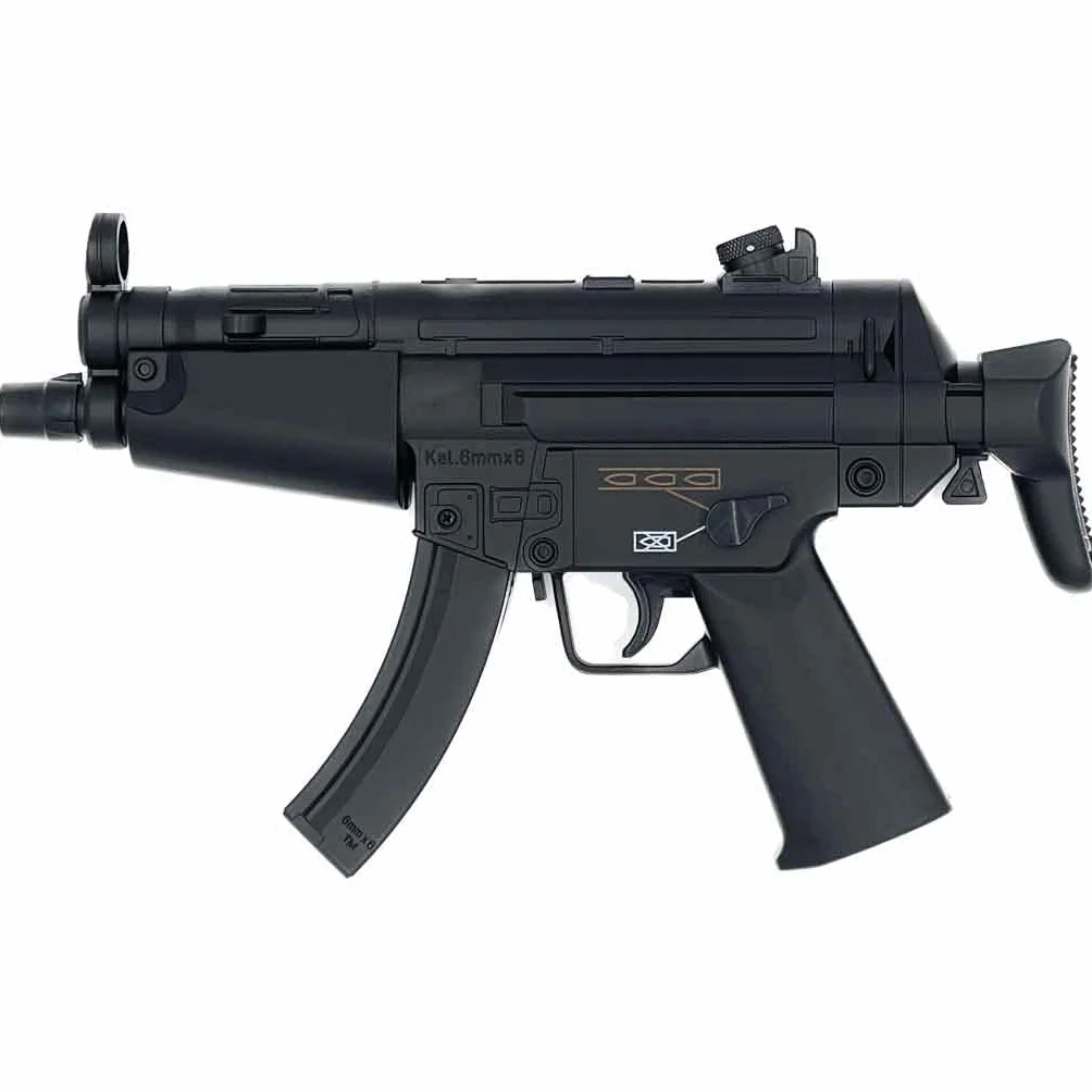 Mini Rifle de Airsoft - MP5 Eléctrico a Batería/Material: Plástico ABS de Alta Resistencia/Potencia: 0,1 Joule/Disparo único o Modo ráfaga