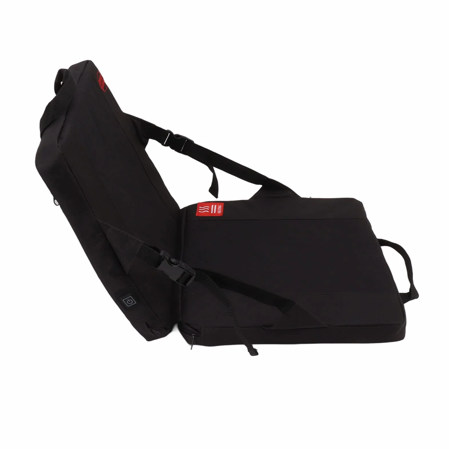 Asientos Calefactables para Estadios, Cojín De Asiento Portátil Plegable De 15x13x13 Pulgadas Asiento De Grada Recargable Ajustable En Temperatura con Respaldo para Camping Caza