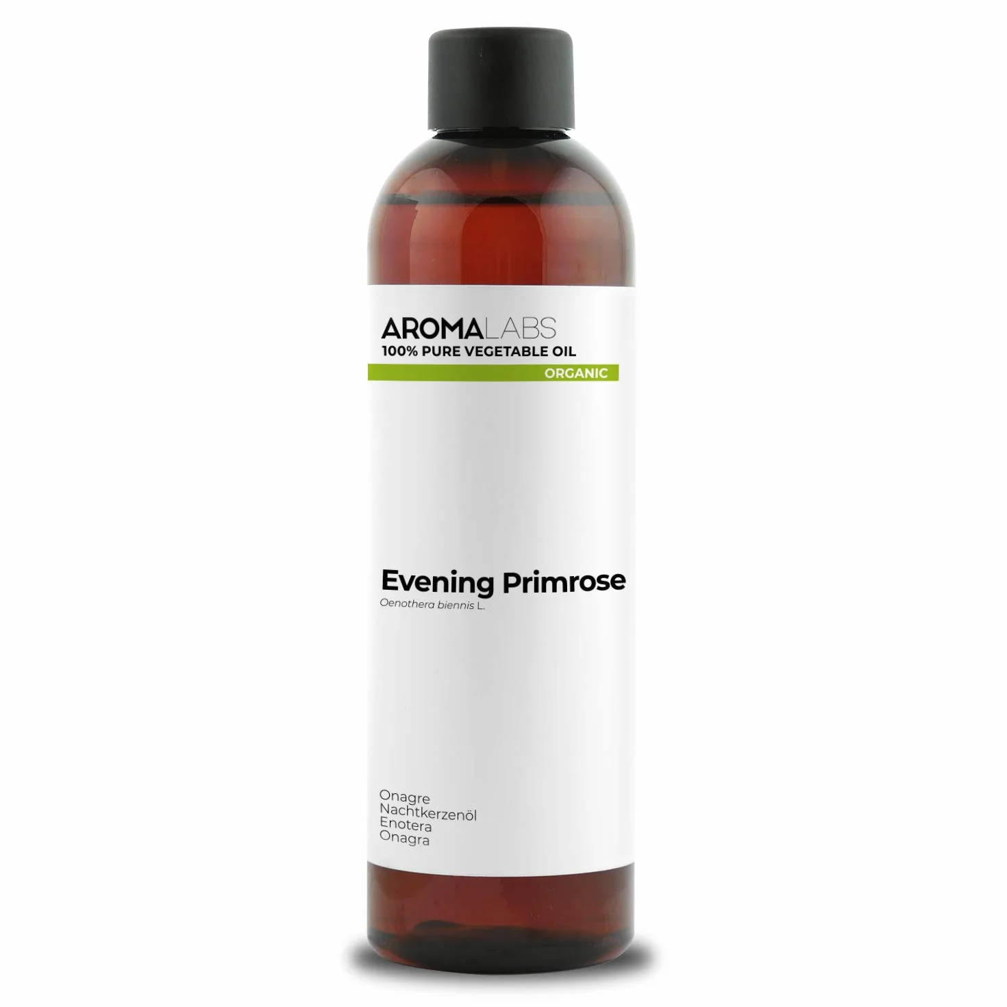 Aceite de Onagra BIO 250 mL Aceite Vegetal Virgen Certificado AB Aroma Labs