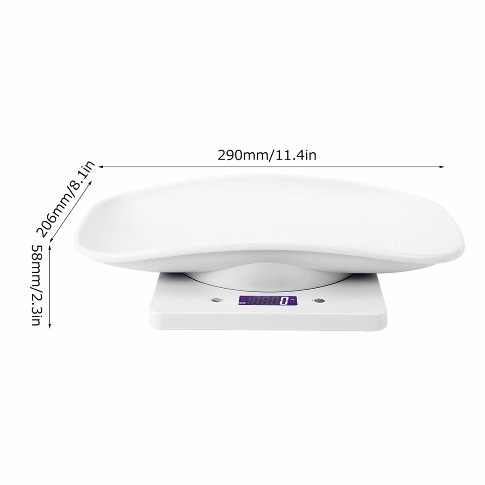 Balanza Electrónica para Mascotas Alta Precisión Perros Gatos Bebés Cocina Medición g ml oz lb