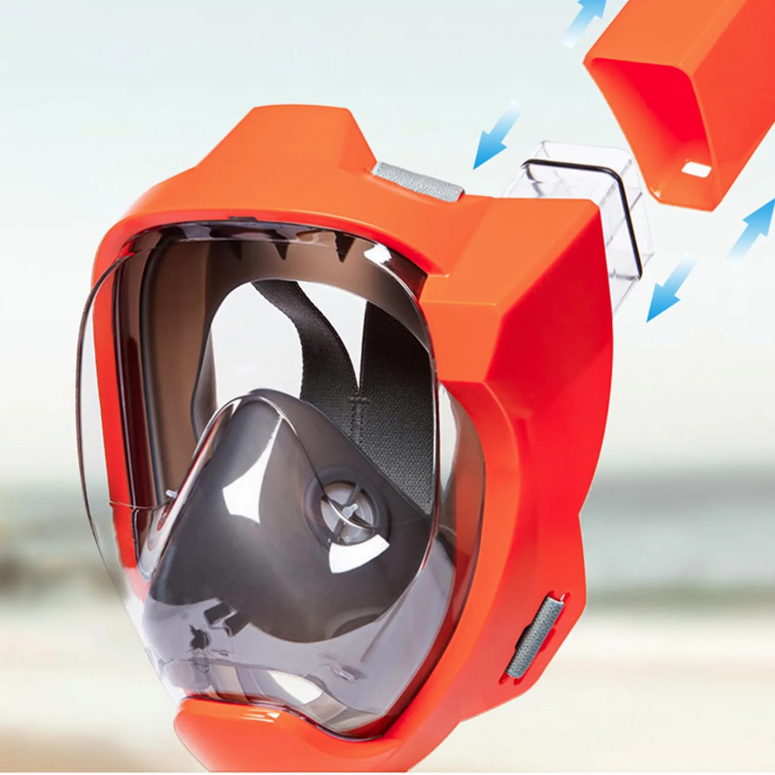 Máscara de Snorkel Adulto Equipo Facial Completo Antigoteo con Visión | Máscara Snorkel Facial Completa Adultos Para Buceo, Natación En Piscina, Viaje Subacuático, Mujeres Y Hombres