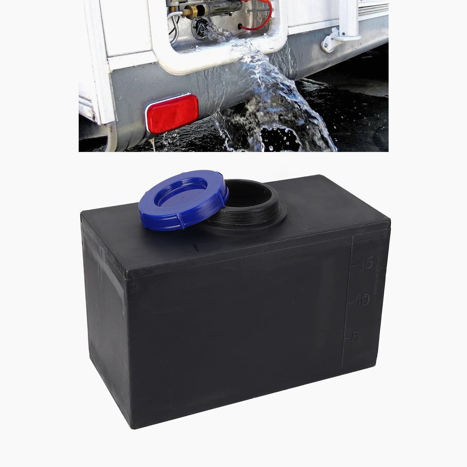 Tanque de Agua para Vehículos Recreativos de 5 Galones Depósito de Agua para Vehículos Recreativos Tanque de Almacenamiento de Agua para Vehículos Recreativos Tanque de Agua
