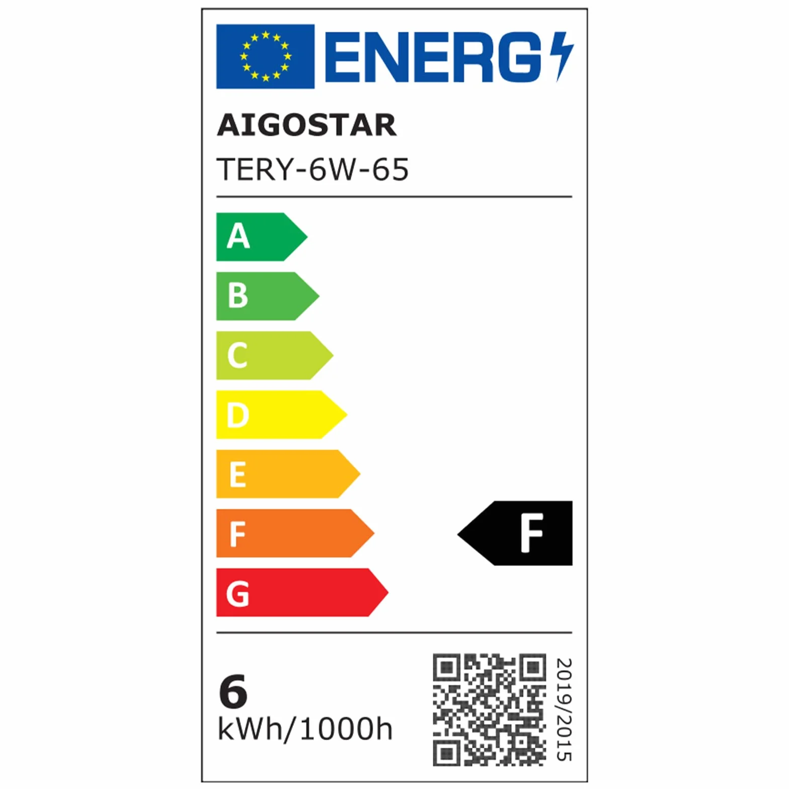 Aigostar Downlight LED Empotrable Redondo 6W 6500K Luz Blanca Fría 6 Pack