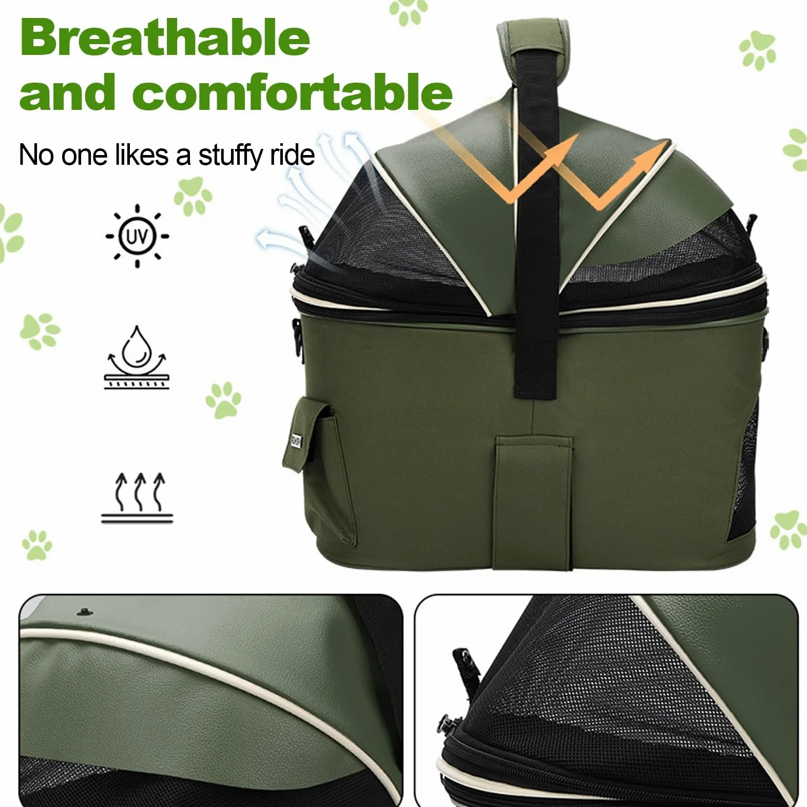 Cesta For Bicicleta For Perros,Transportador For Perros En Bicicleta Eléctrica,Cesta For Bicicletas For Adultos, Impermeable Y Ventilada,Adecuada For Mascotas Que Pesen Hasta 5 Kg (11 Lbs)