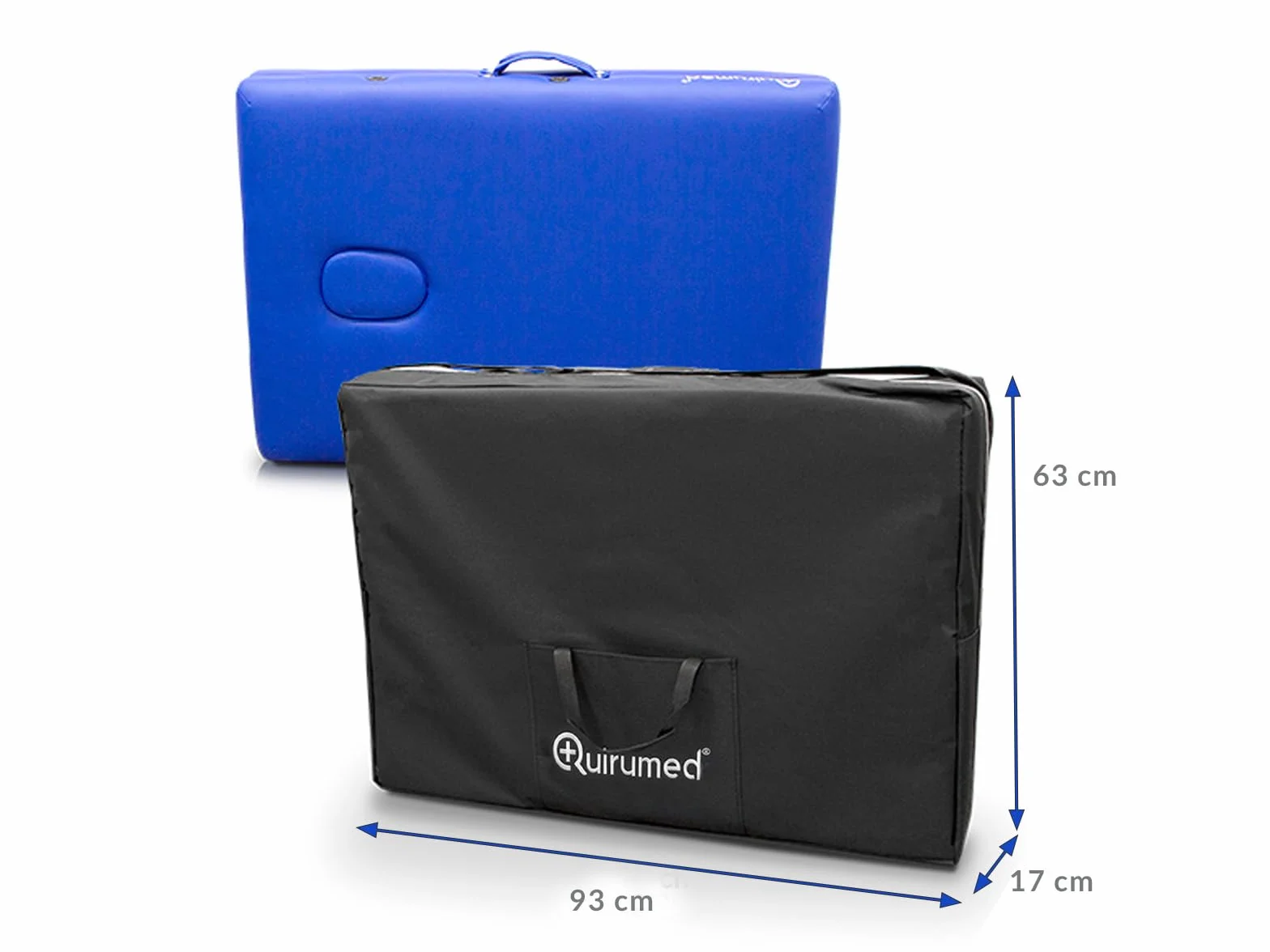 QUIRUMED Mochila de transporte para camillas de masaje plegables, 17 x 93 x 63 cm, Nylon, Negro