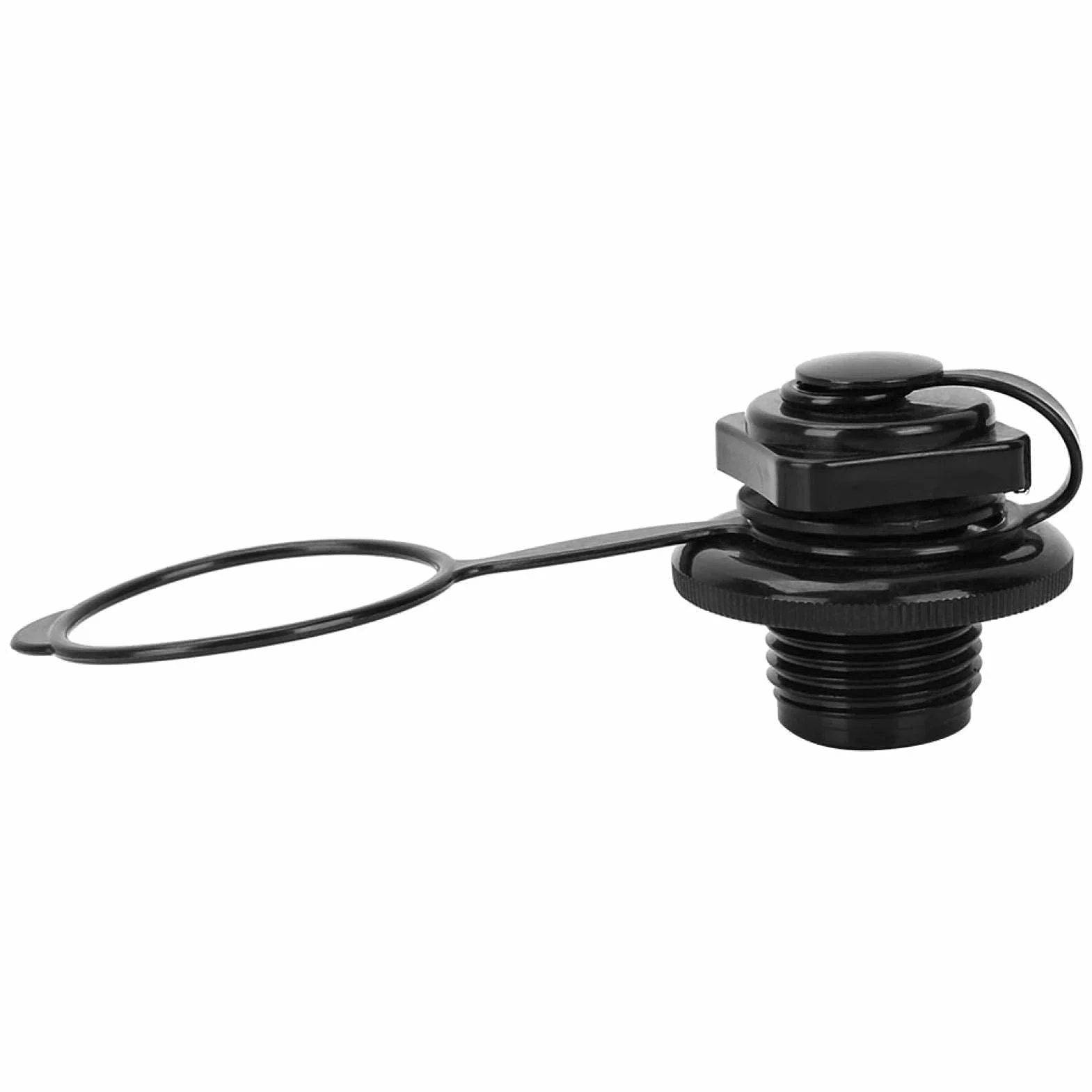 Vbest Life 23.9mm Inflable Barco de Pesca de la válvula de Aire, de plástico Negro Inflable Barco de Pesca de la válvula de Aire, Piezas de Repuesto para los Accesorios del Barco de Pesca