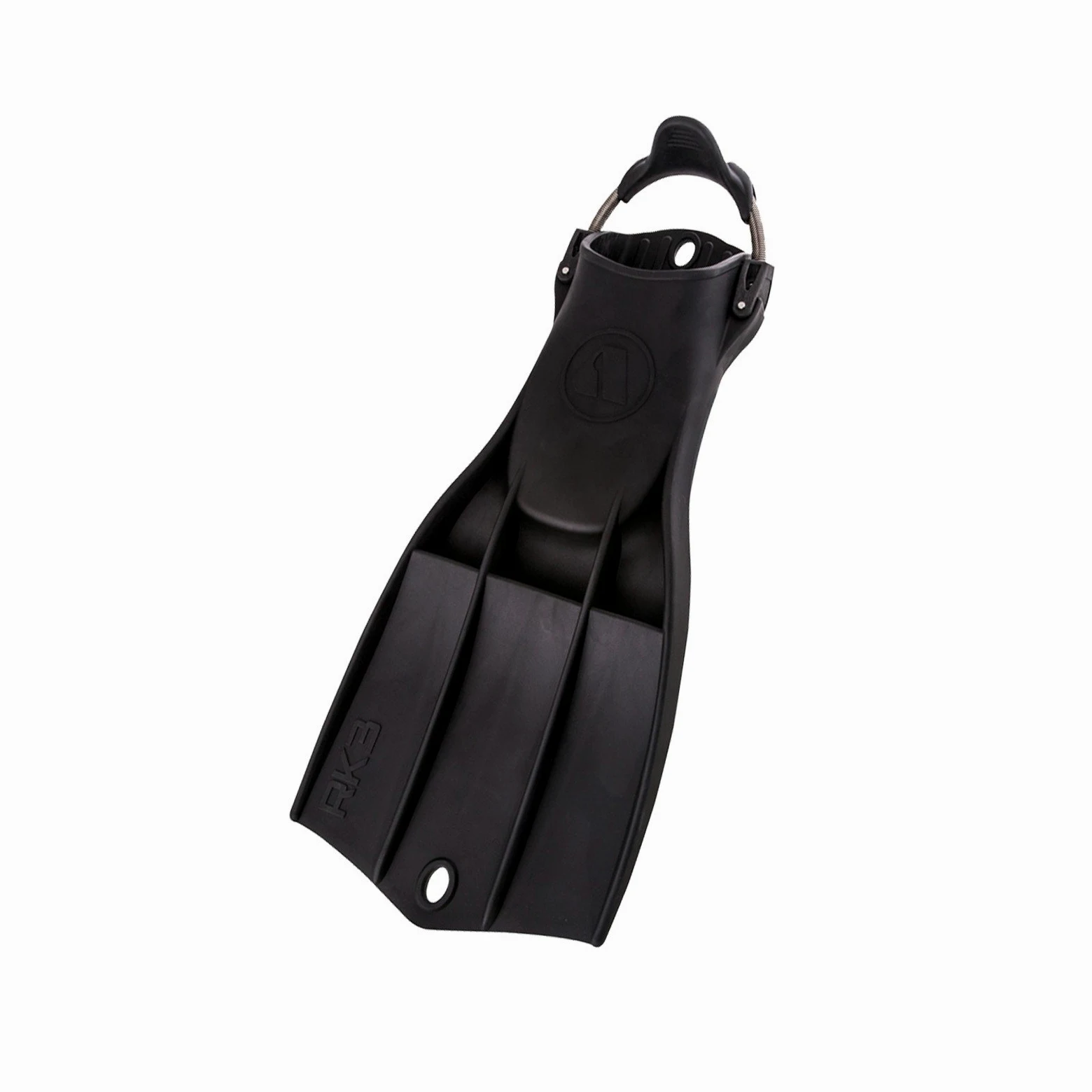 Apeks - Aleta Militar RK3 de Goma con Correas de Resorte Ajustables de Acero Inoxidable