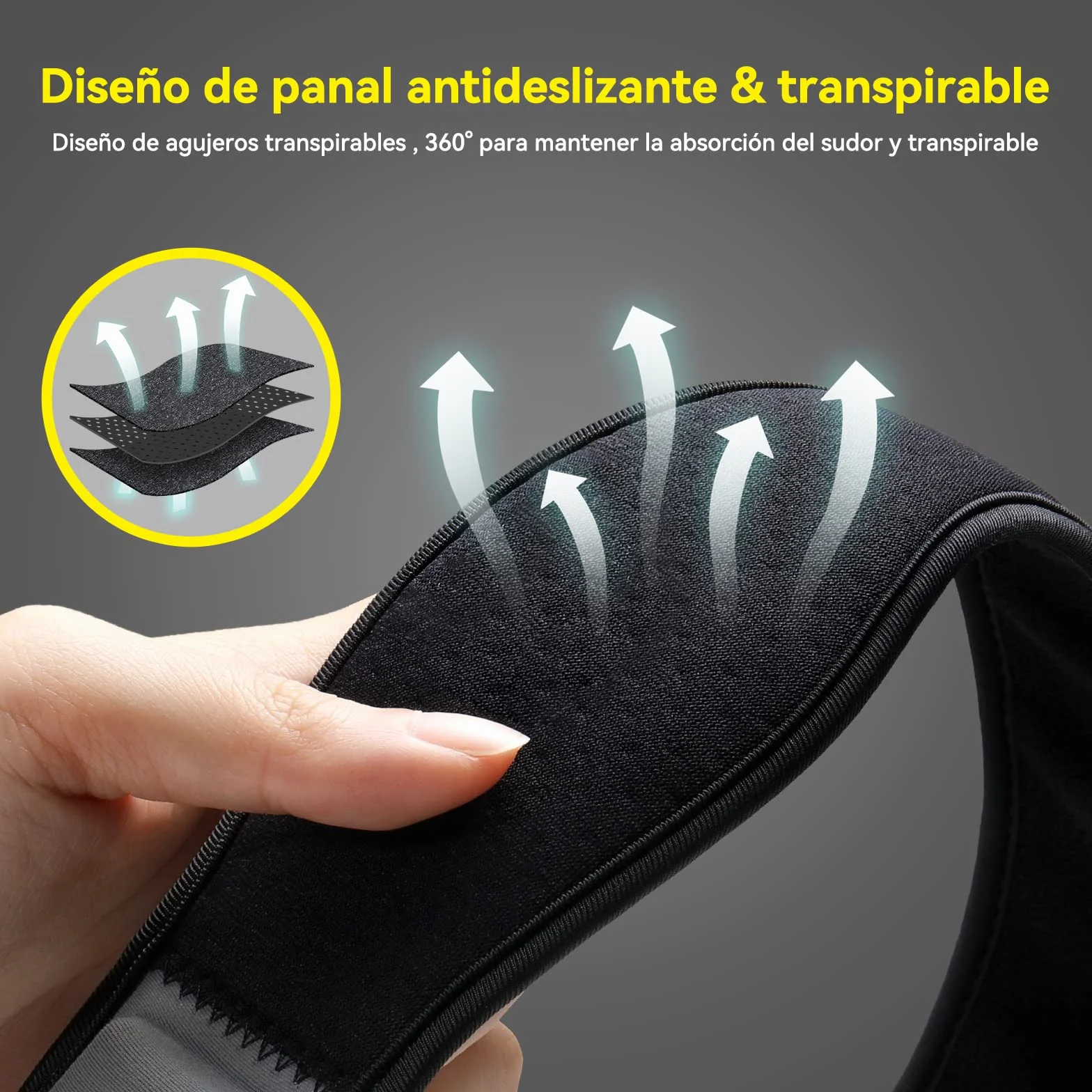 AGPTEK Coderas Epicondilitis Ajustable Antideslizante para Tendinitis Alivio del Dolor Tenis Golf Padel Gym