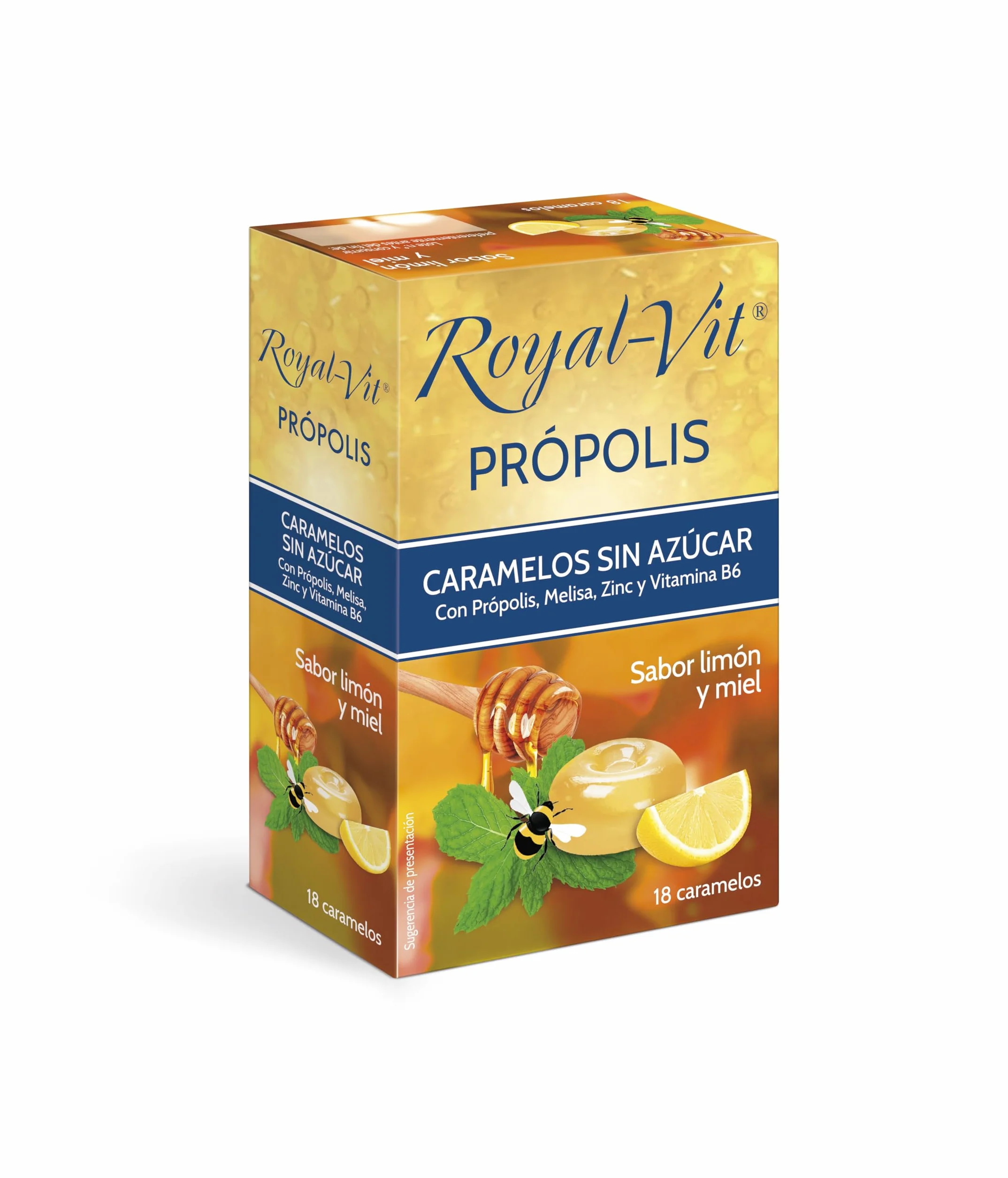 ROYAL VIT Caramelos Própolis sabor Limón y Miel