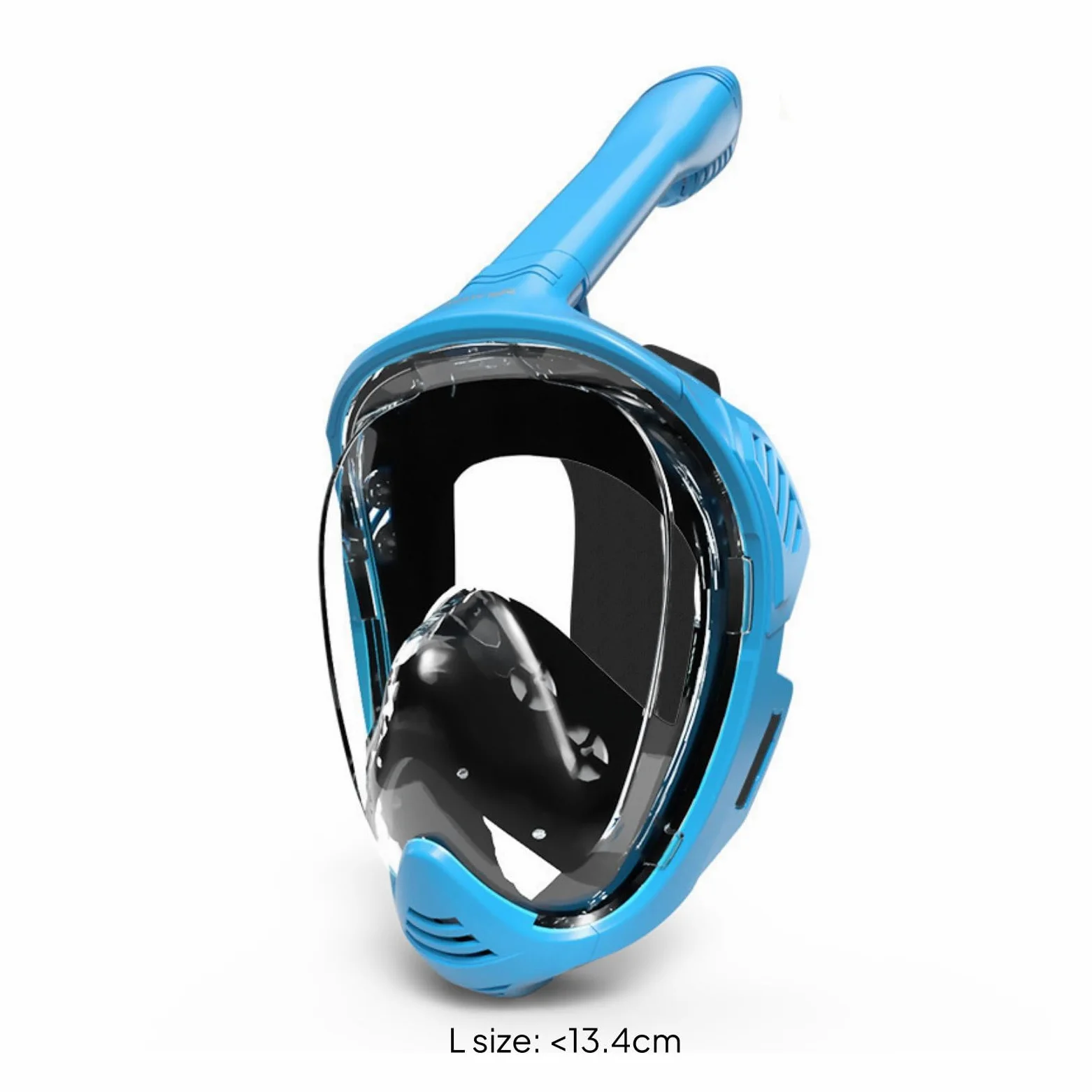 Máscara Facial Completa de Snorkel Visión Clara Máscara de Cara Completa Ajustable Snorkel Seco para Adultos, Natación