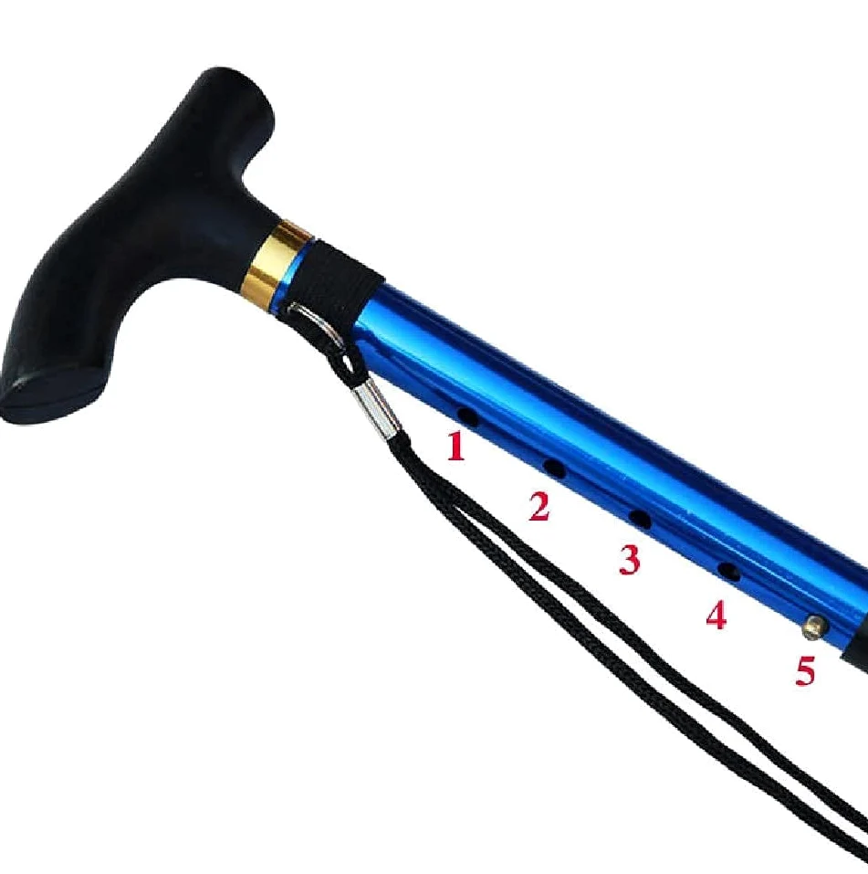 Bastones Ajustables para Senderismo y Trekking, Bastones Plegables ultraligeros de aleación de Aluminio, 2 Unidades, metálicos, Regalo para Padres.