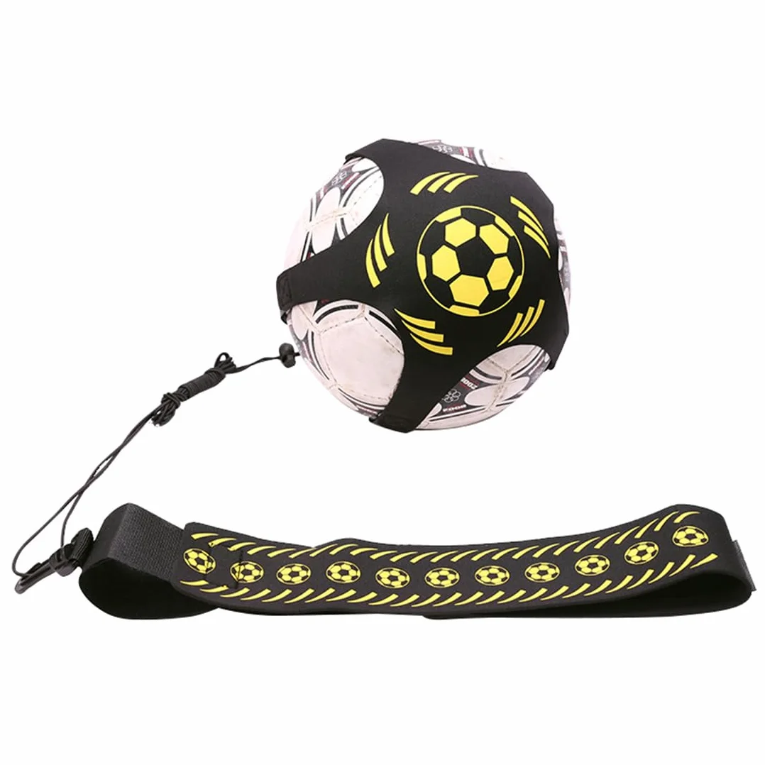 Cinturón de cintura ajustable entrenador de fútbol, cinturón de fútbol elástico ajustable, equipo de banda elástica para balones de fútbol para control del balón