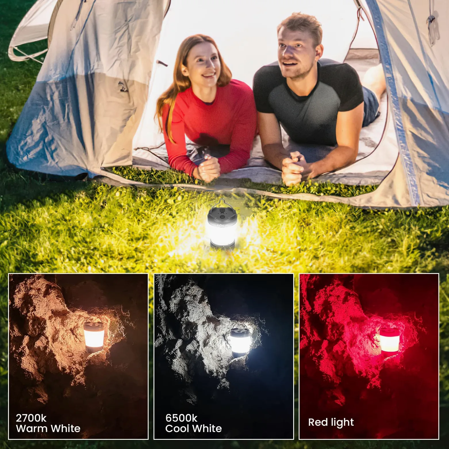 Sofirn LT1S - Linterna recargable de camping LED con función Powerbank, IPX8 impermeable, para huracán, camping, kit de emergencia (LT1S-kit)