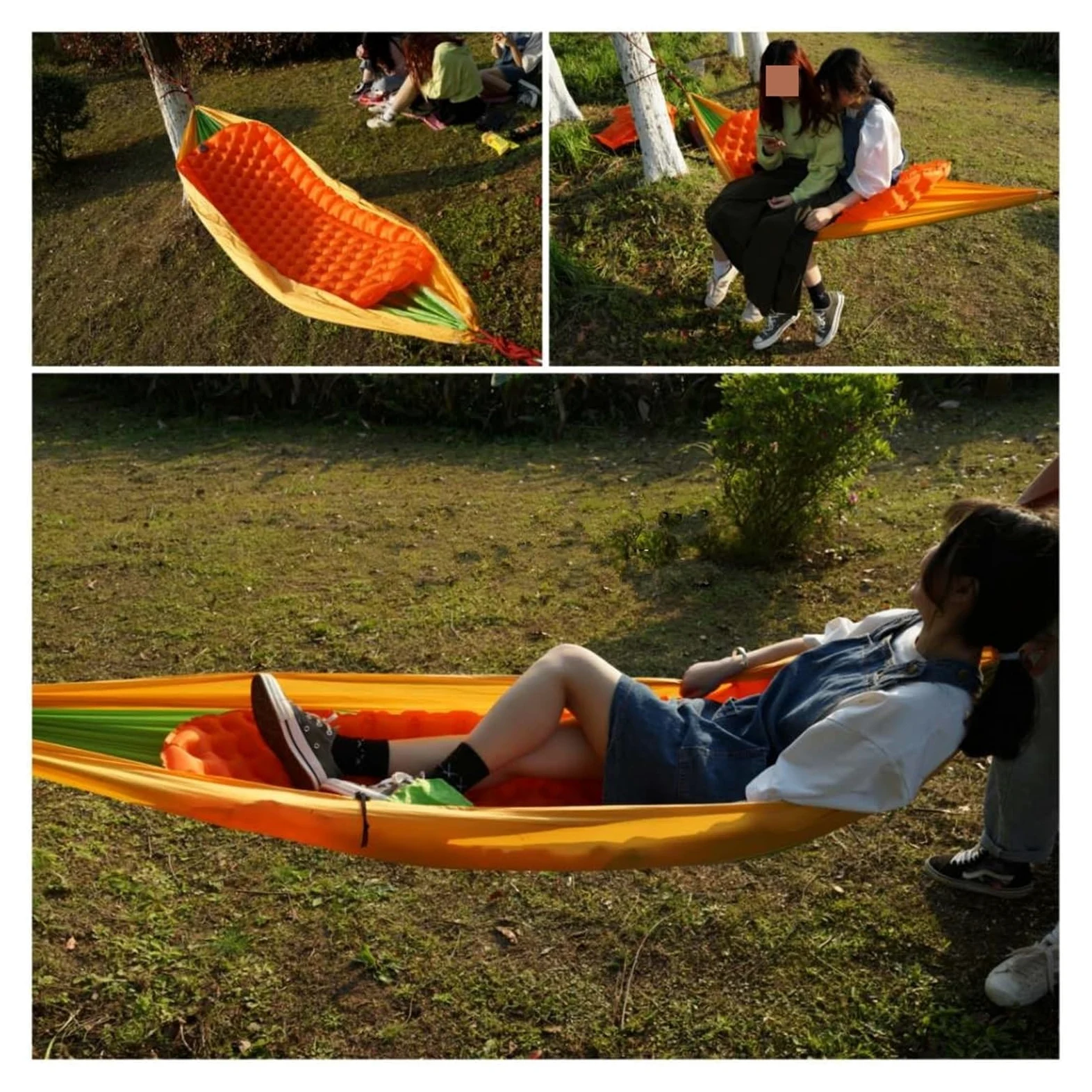 Colchoneta para Acampar Colchón Inflable Colchón de Aire Plegable para Acampar Colchoneta Inflable Ultraligera para Acampar Colchoneta para Dormir Viajes Senderismo Tienda de campaña Esteras
