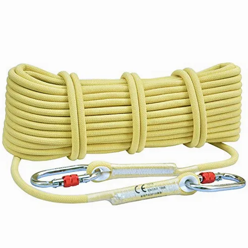 Cuerda Kernmantle de Baja Elasticidad, Cuerda estática ignífuga de Alta Resistencia, Equipo Multifuncional ignífugo for Exteriores, Fuerza de tracción(8mmx20m)