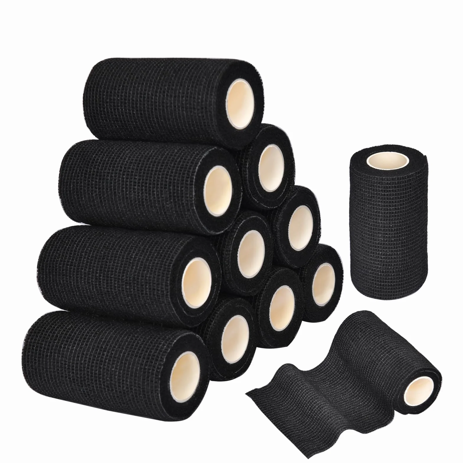 Vendas Autoadhesivas 10 cm x 4.5 m Vendaje Elástico Cohesivo 6 Patrones para Mascotas Primeros Auxilios