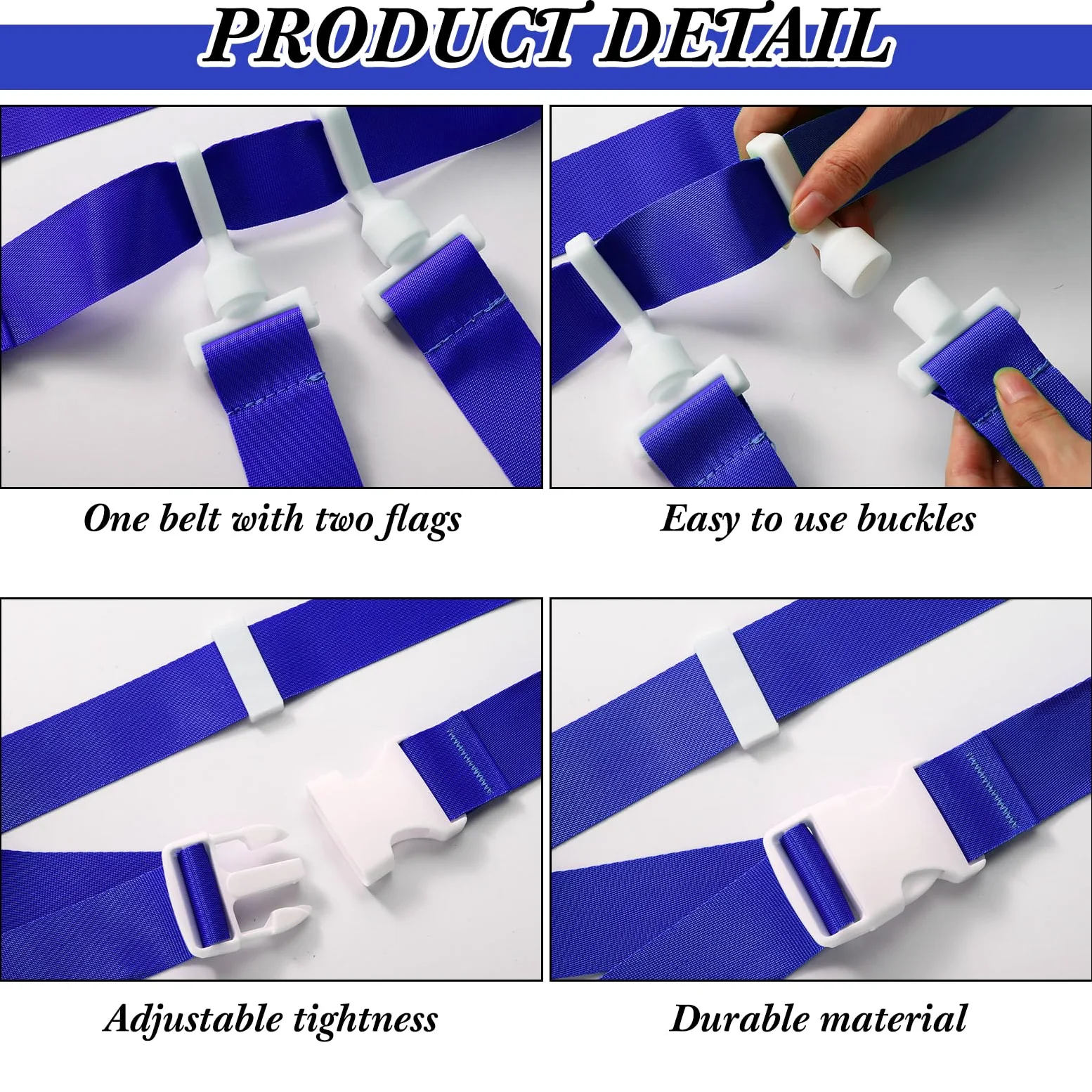 Peryiter Juego de 2/12/24 con bandera de jugador, cinturones de fútbol ajustables y banderas para niños, jóvenes, adultos, entrenamiento de equipo deportivo