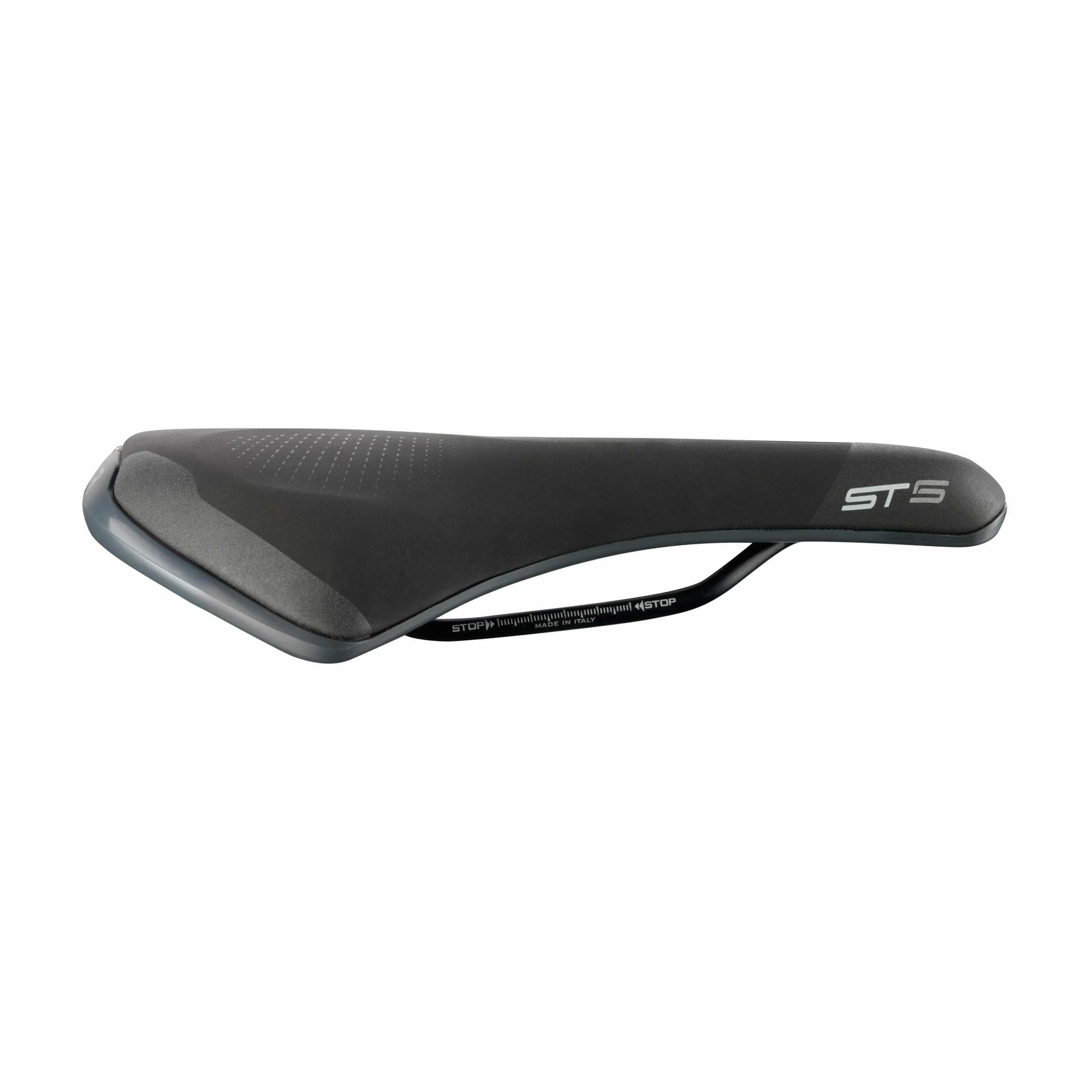 Selle Italia ST 5 Flow - Sillín Bicicleta Urbana/Eléctrica con Rail FeC, Agujero Anatómico, Reflectante
