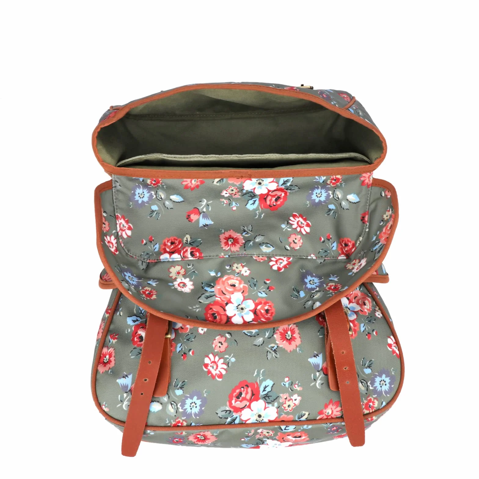 TOURBON - Bolsa de Lona Impermeable para Bicicleta, Doble alforja, para Almacenamiento de Equipaje (patrón de Flores)