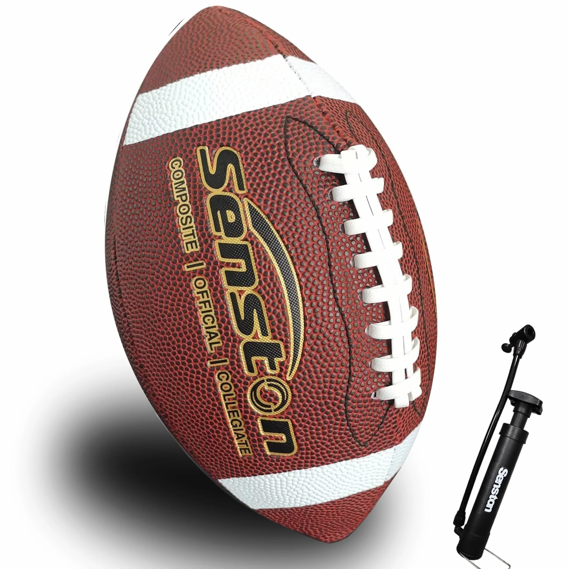 Senston Balon Futbol Americano Talla 9 Unisex-Juvenil PU Cuero Compuesto Duradero Pelota de fútbol Americano